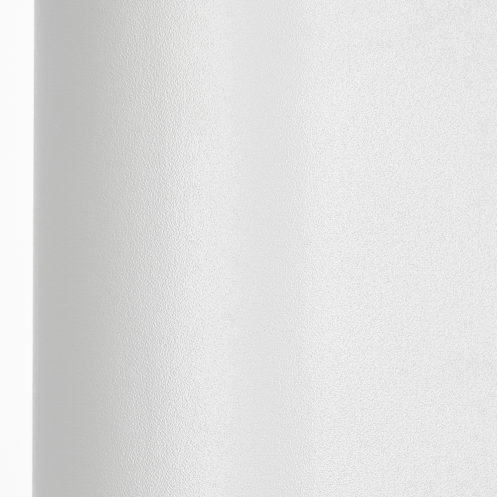 Prios Außenwandleuchte Tetje, weiß, rund, 16 cm