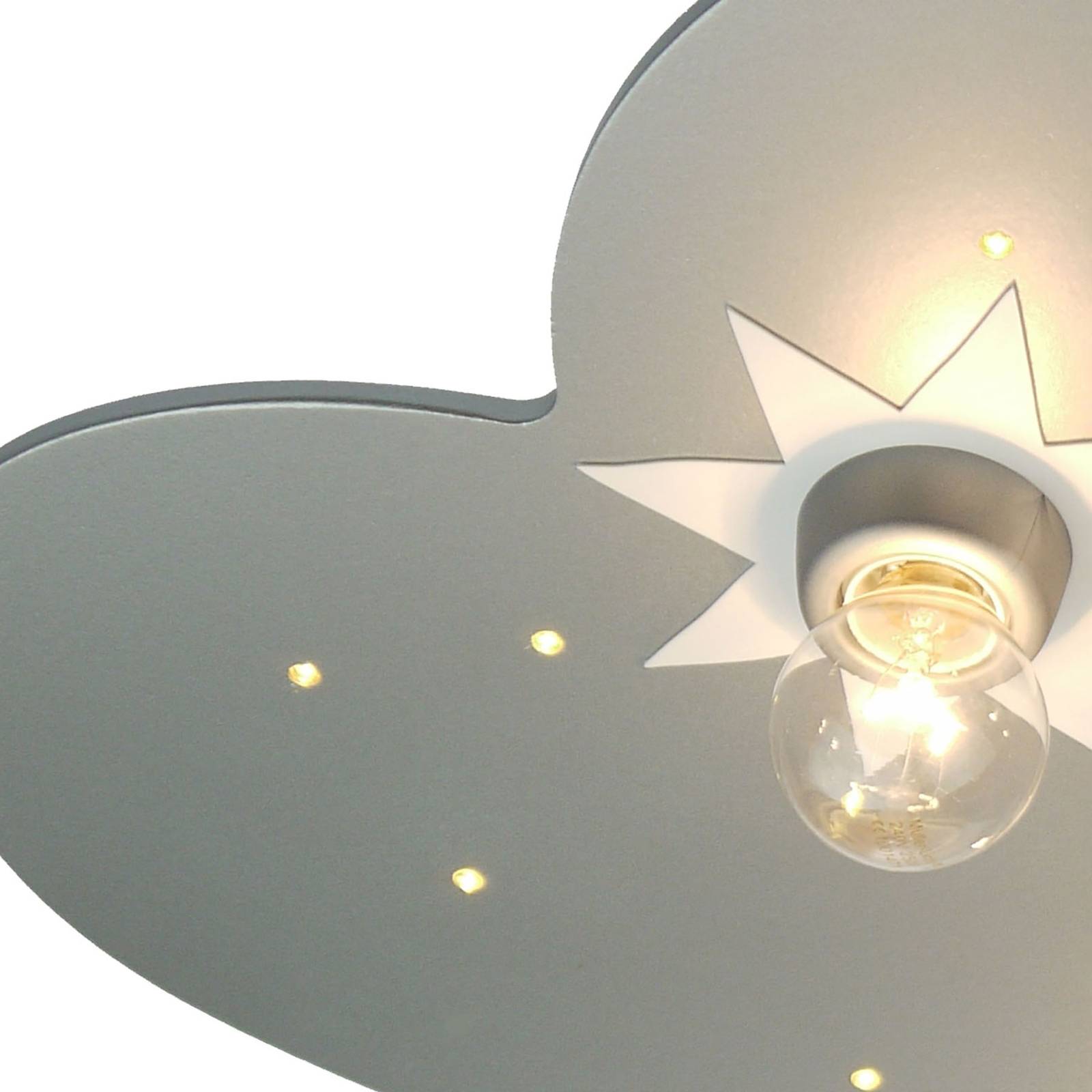 Mennyezeti lámpa Cloud titán 5-izzós 20 LED pontok