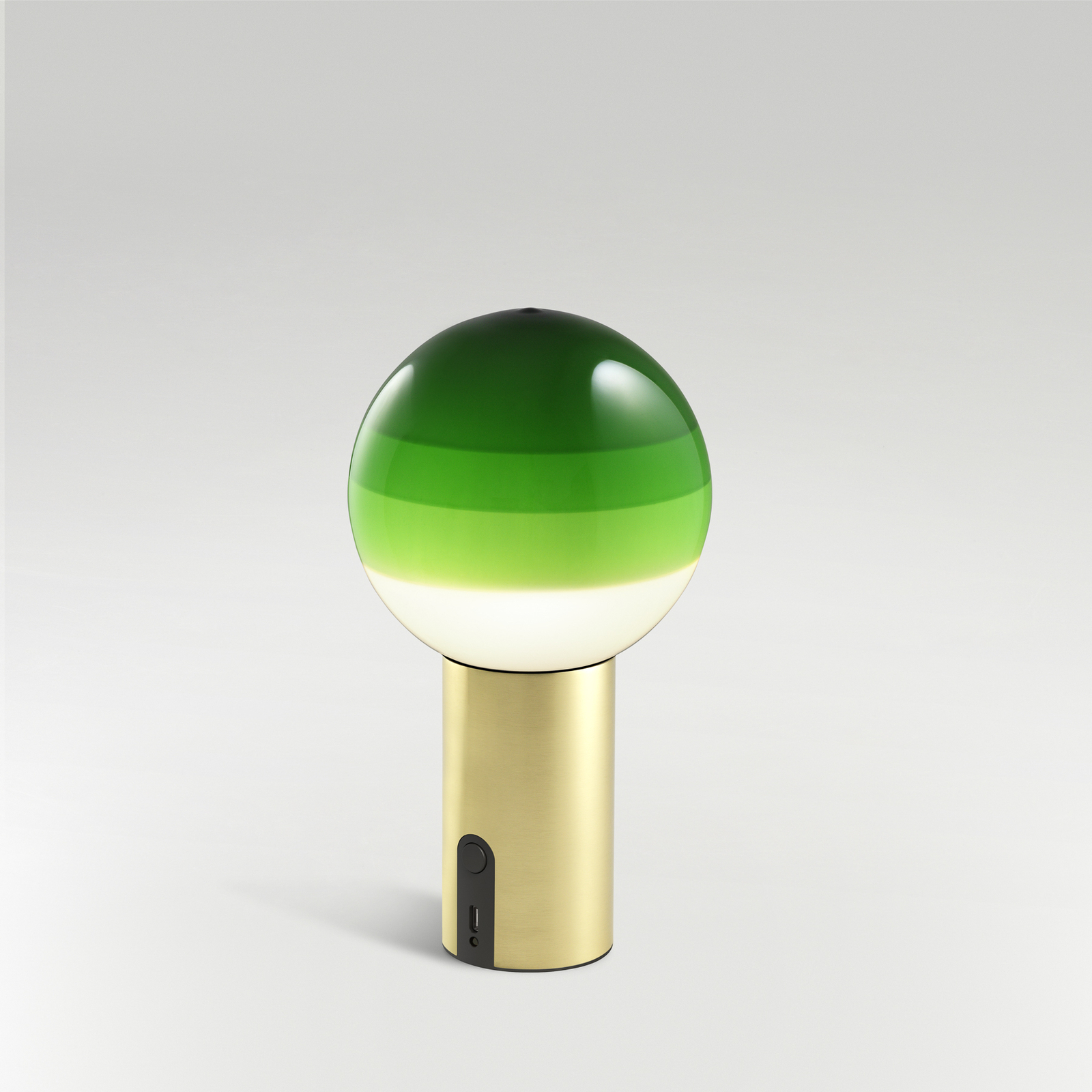 MARSET Dipping Light-akkupöytälamppu vihreä/mes.