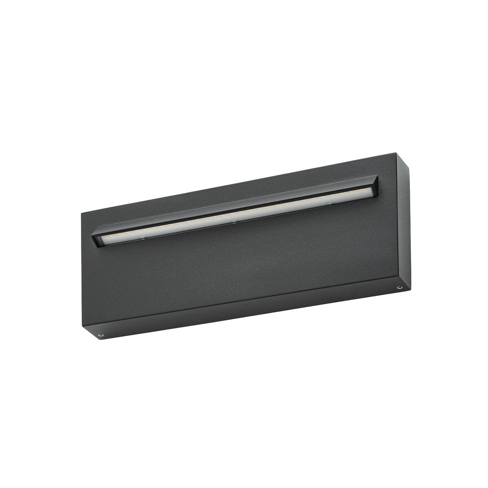 Lucande LED-Außenwandleuchte Joril, 25 cm, schwarz, IP65