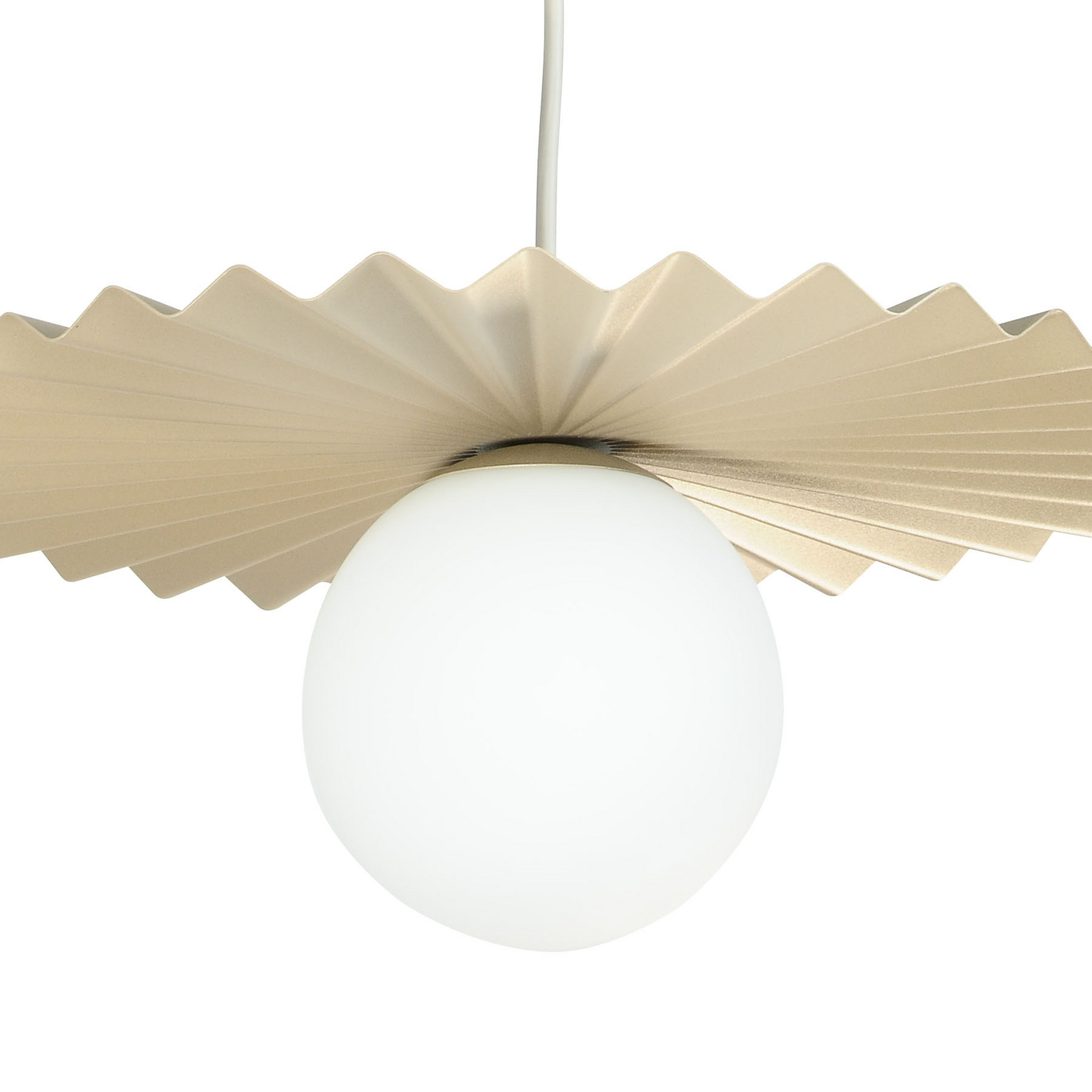 Suspension Fiore, gris-beige, Ø 40 cm, verre Suspension Fiore, gris-beige, Ø 40 cm, verre