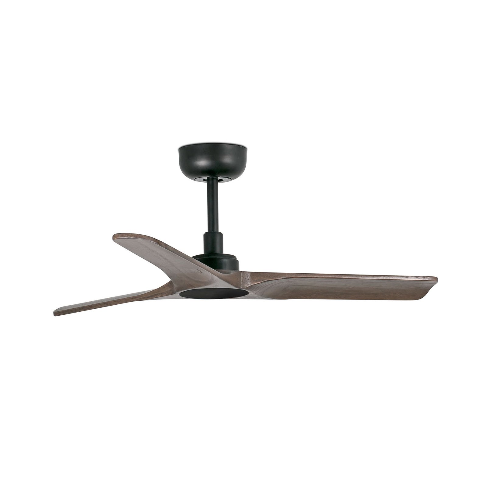 Heywood S ceiling fan, DC, quiet, black/dark wood