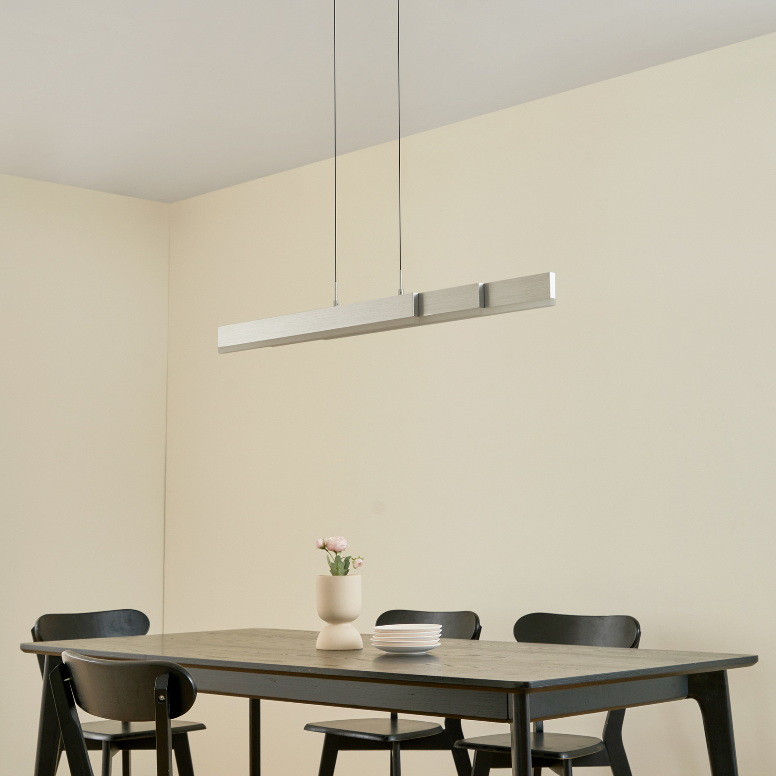 Lucande LED-hänglampa Torven, aluminium, CCT, dimbar