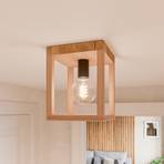 Envolight Rowan plafondlamp van eikenhout, 1-lamp