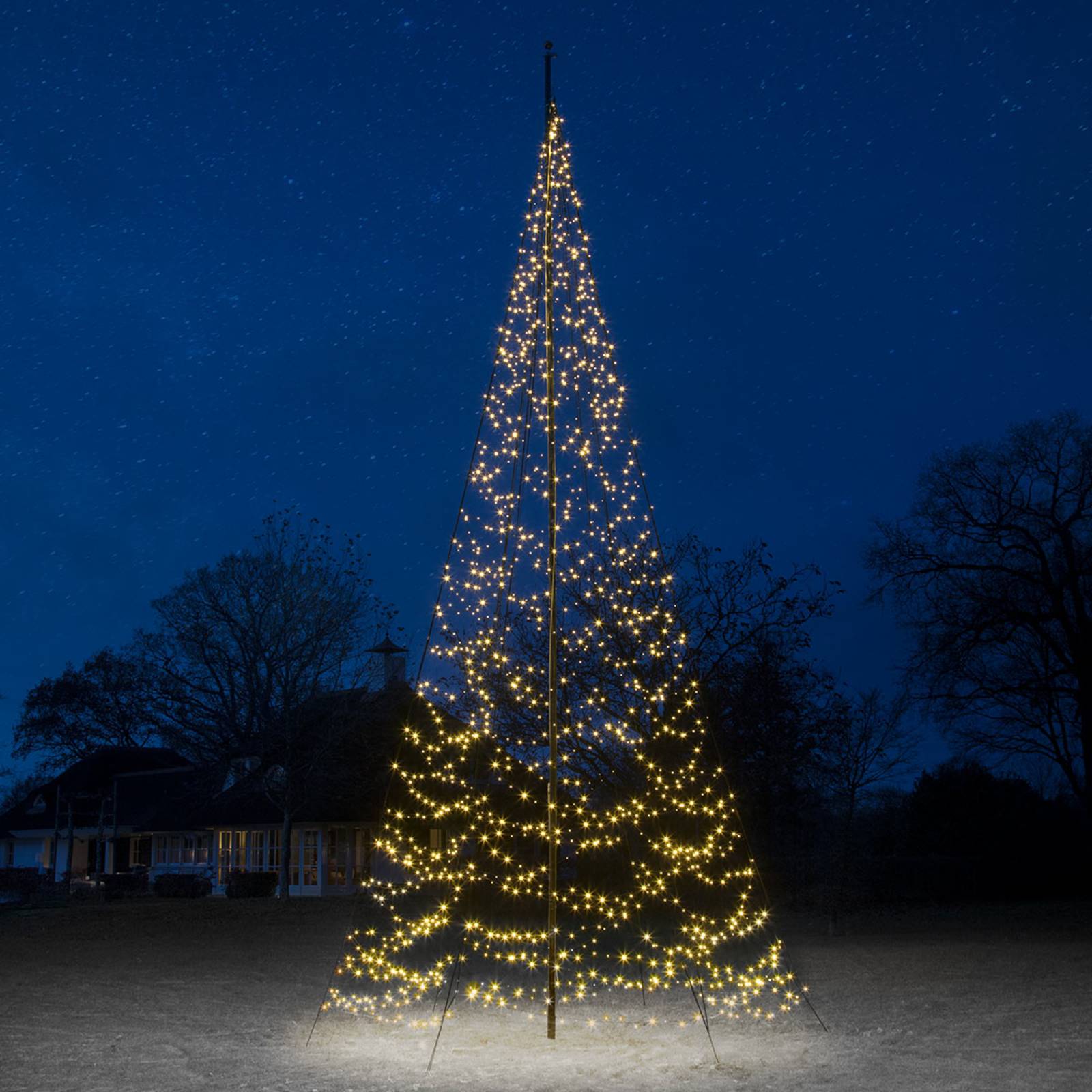 Fairybell albero Natale 8 m 1500 LED lampeggianti
