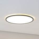 LED-Panel Aqua, Ø 50 cm, schwarz, Metall/Kunststoff, CCT dim