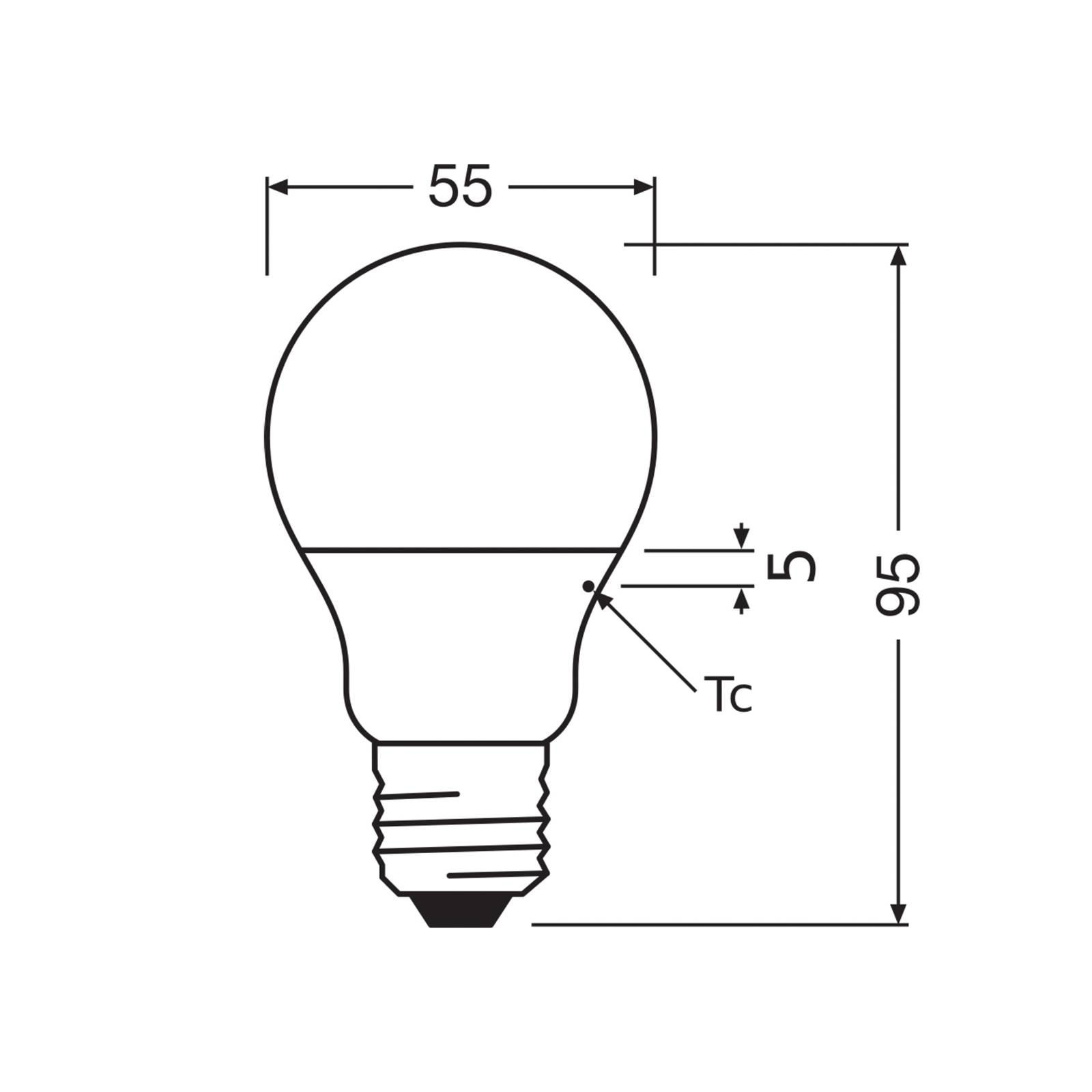 OSRAM LED Classic Star, matowa, E27, 4,9 W, 2700 K, 470 lm