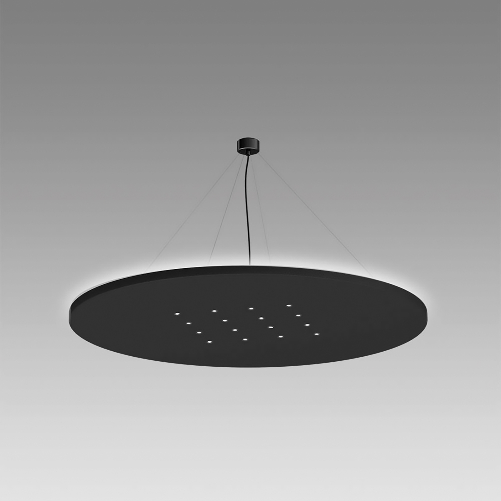 LEDWORKS Sono-LED apvalus 16 pakabukas 940 38° juodos spalvos