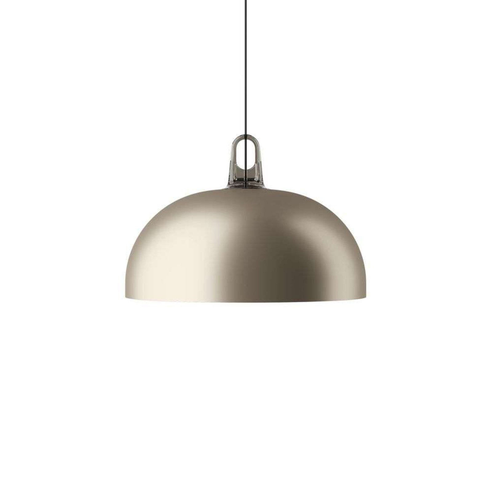 Jim Dome Pendant Grey/Matt Golden - Lodes