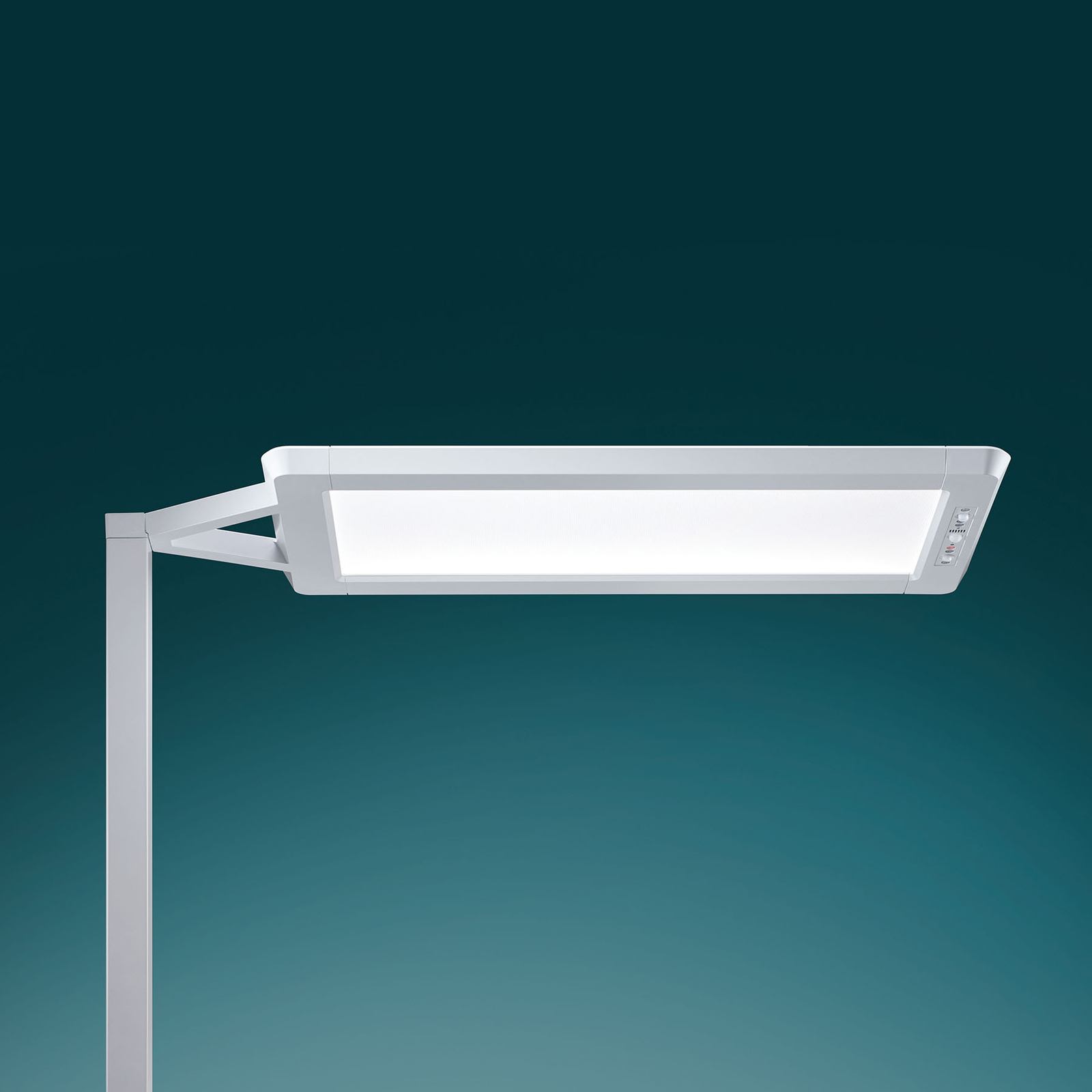 Stojací lampa LED Yara.single VTL, LTX, stříbrná