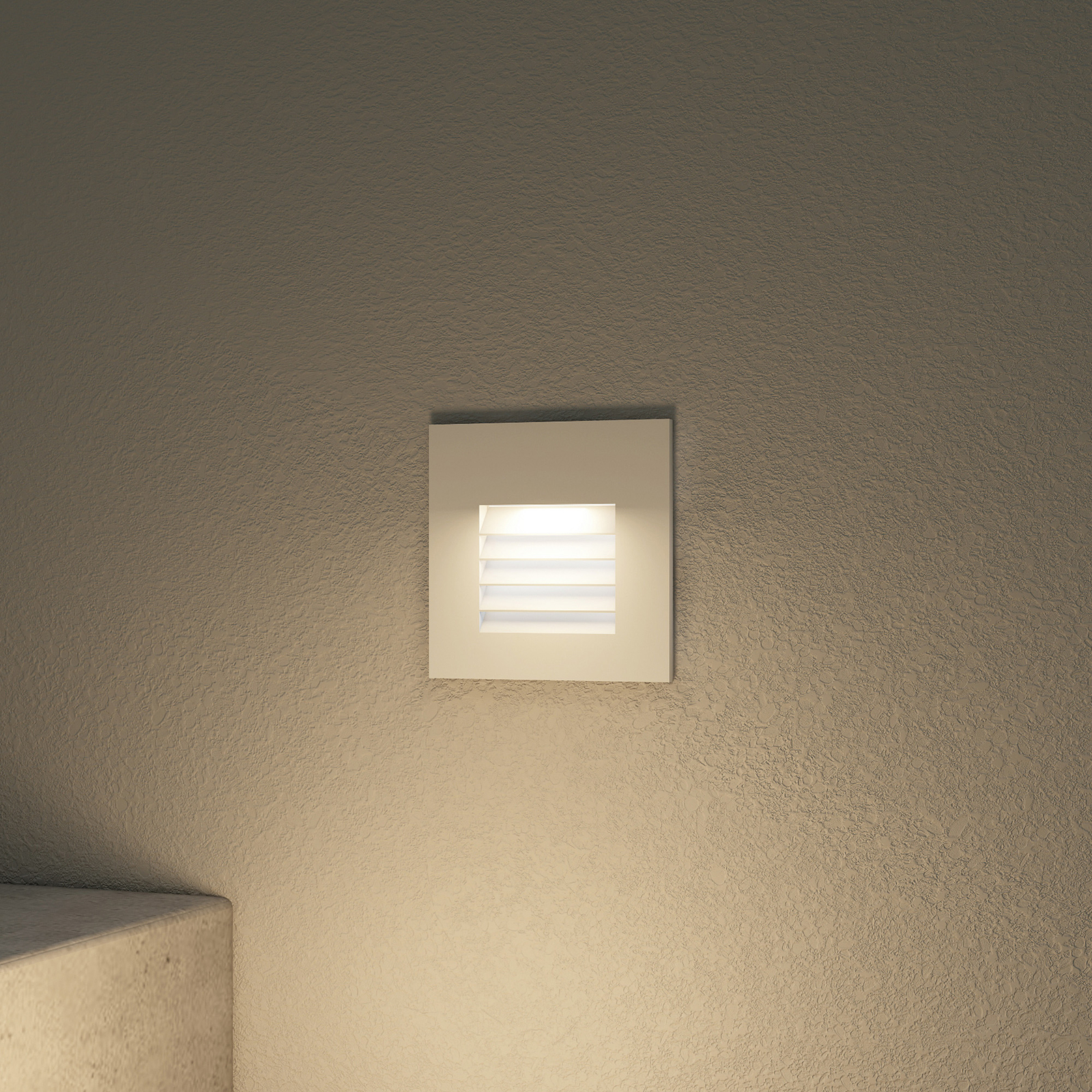 Arcchio Makio LED-iinnfellingslampe, hvit