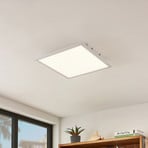 Lindby LED-Panel Quais, 40 x 40 cm, weiß, Metall, 4.000K