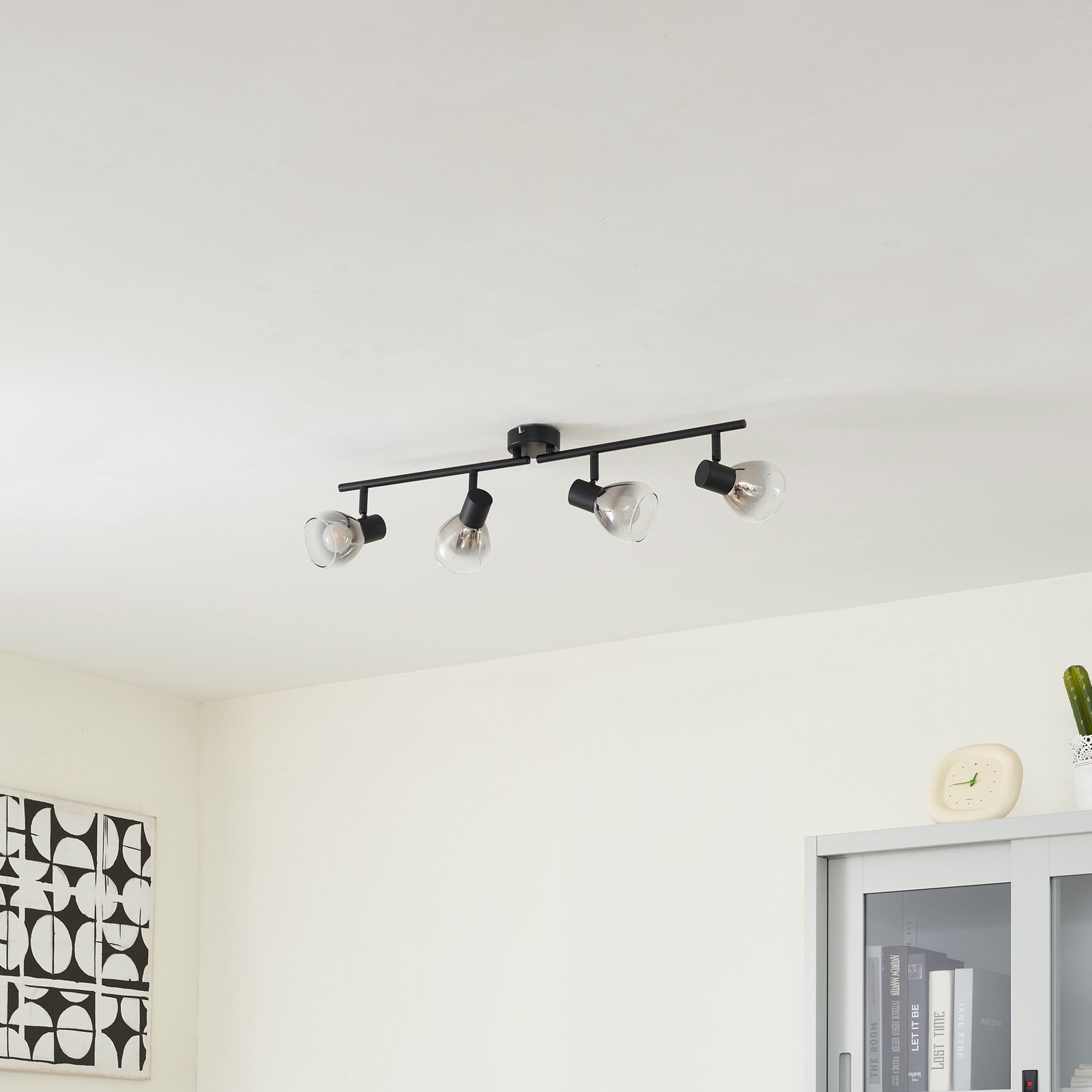Pendura 4 Deckenleuchte Schwarz - Lindby