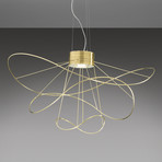 Axolight Hoops 3 LED-hengelampe, gull