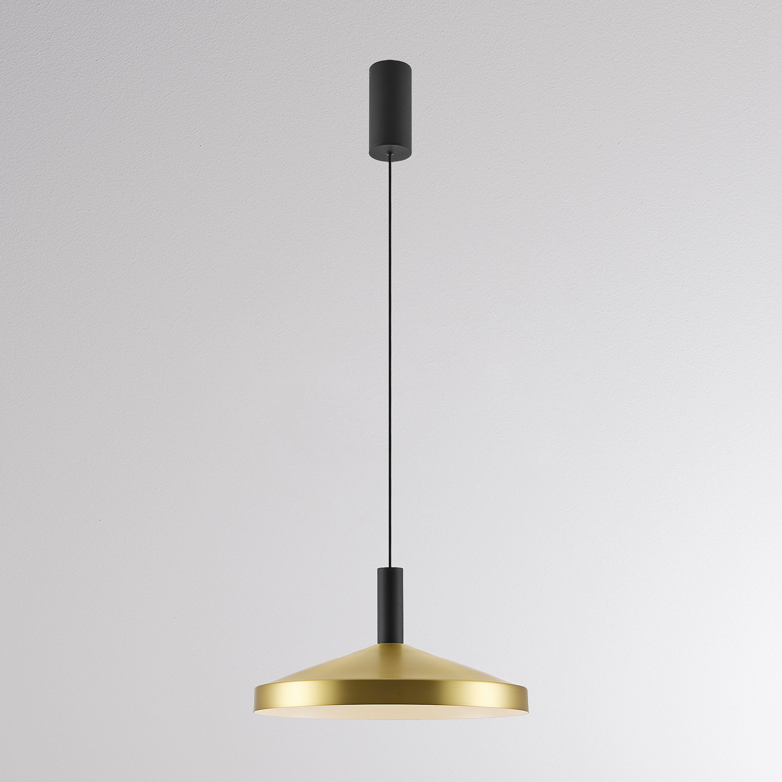 Molto Luce Lampă suspendată LED LORA III alamă Ø 36 cm dimabilă 40° CCT - Camera de zi / sufragerie - Modern - alamă negru - Metal