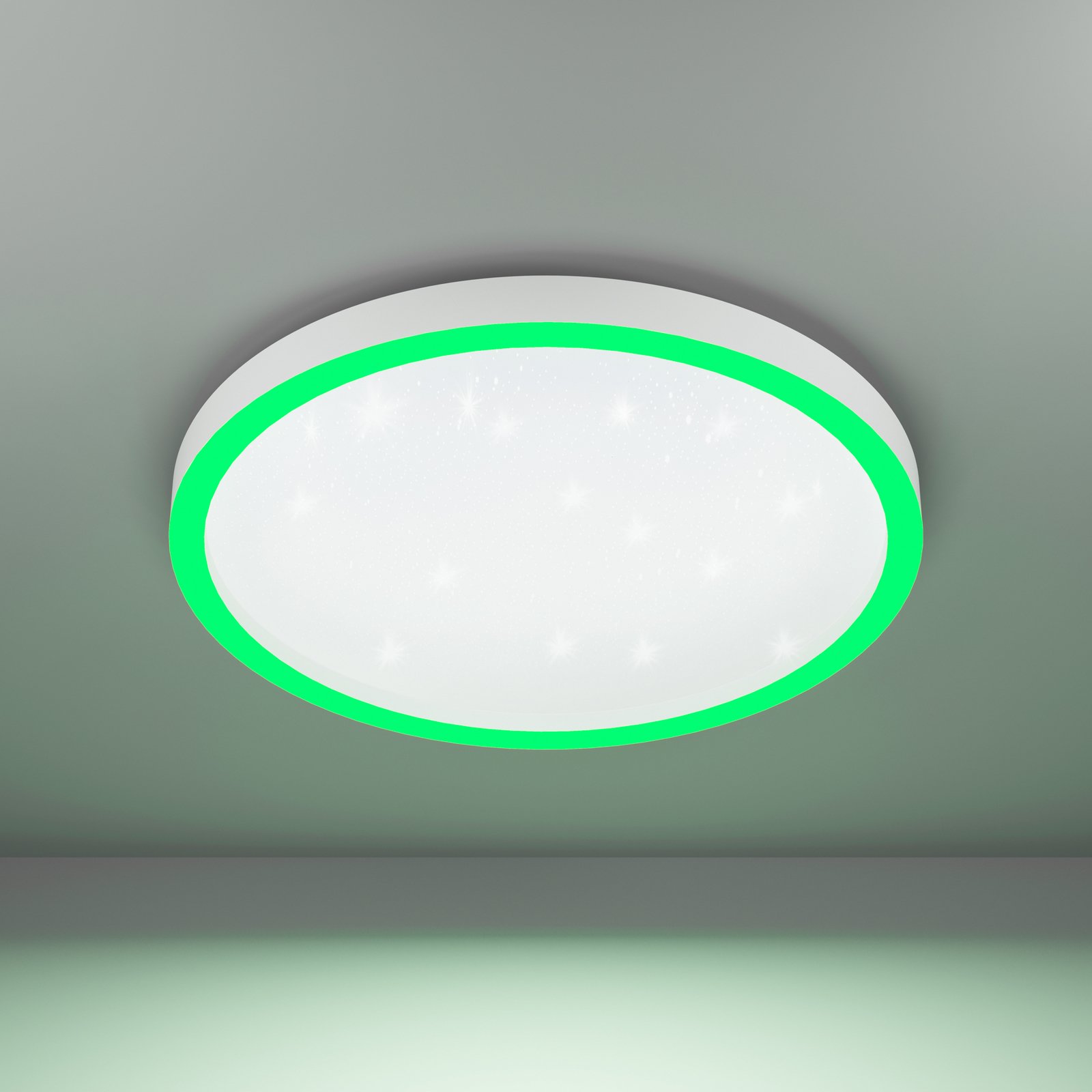 EGLO connect Montemorelos-Z, RGBW, balts, Ø57cm