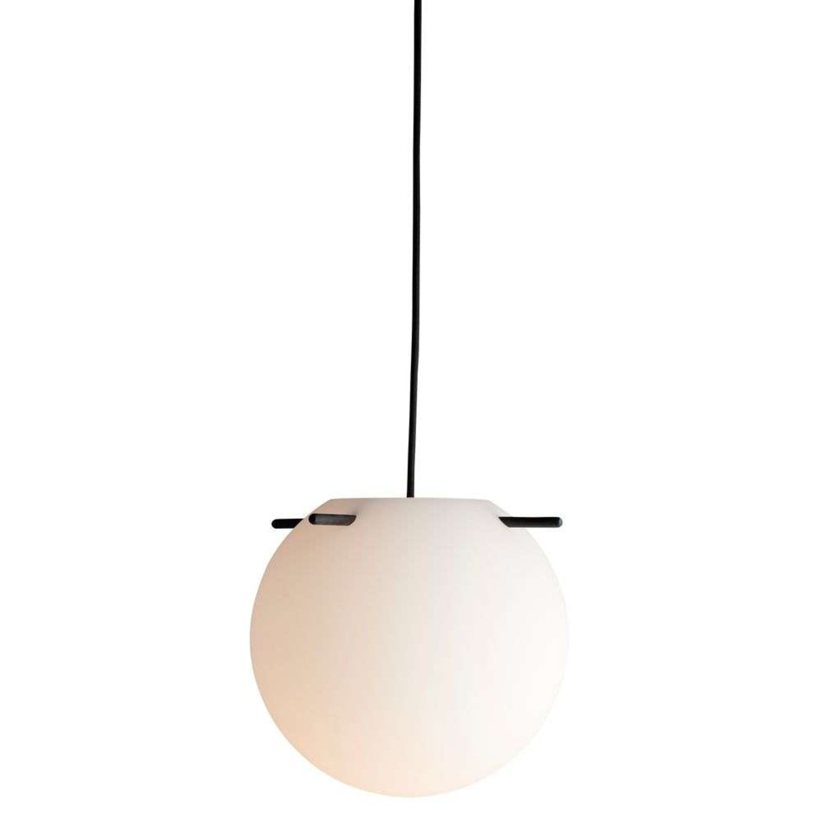 Koi Lustră Pendul Ø25 Opal White/Black - Frandsen