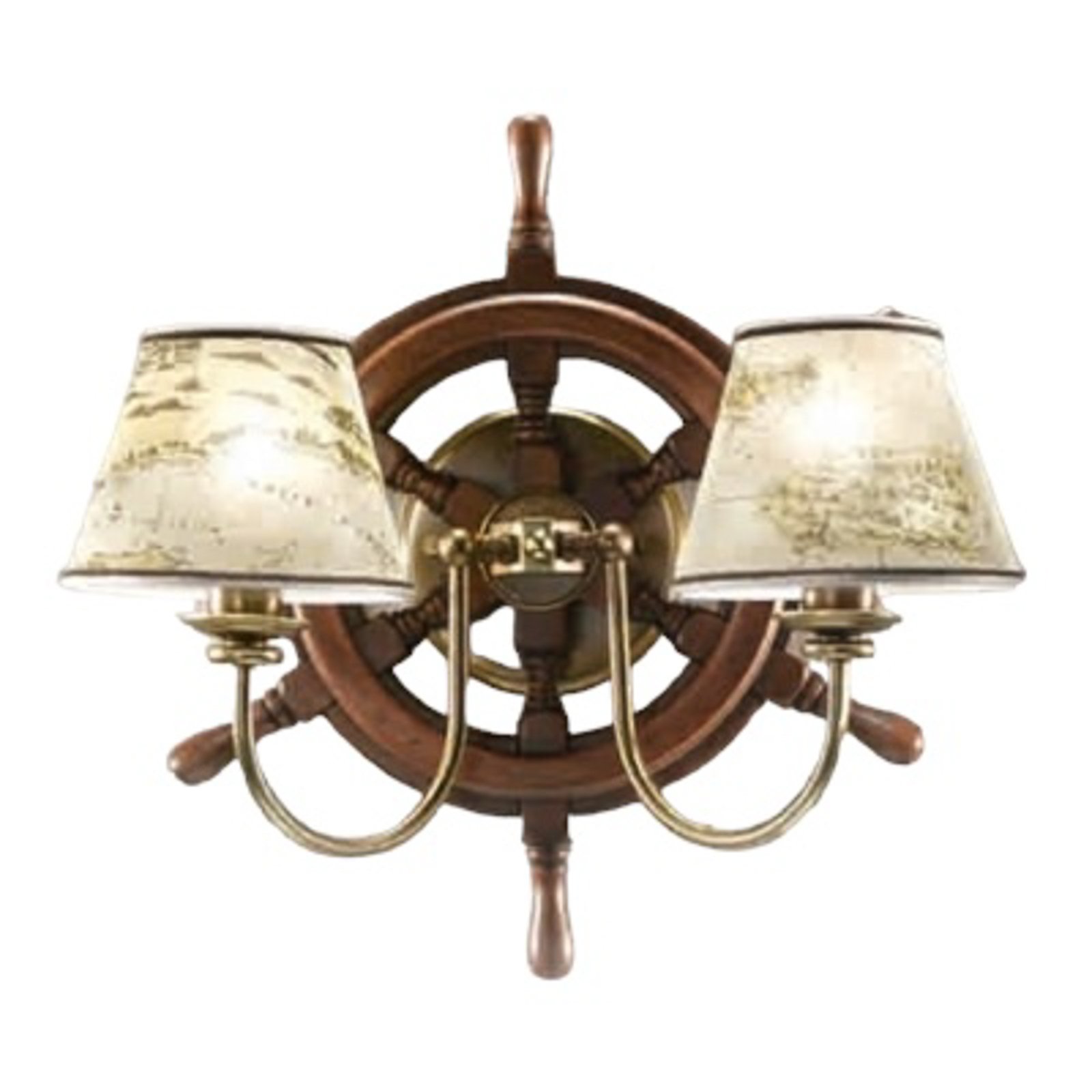 Interessant vormgegeven wandlamp Porto 2-lichts