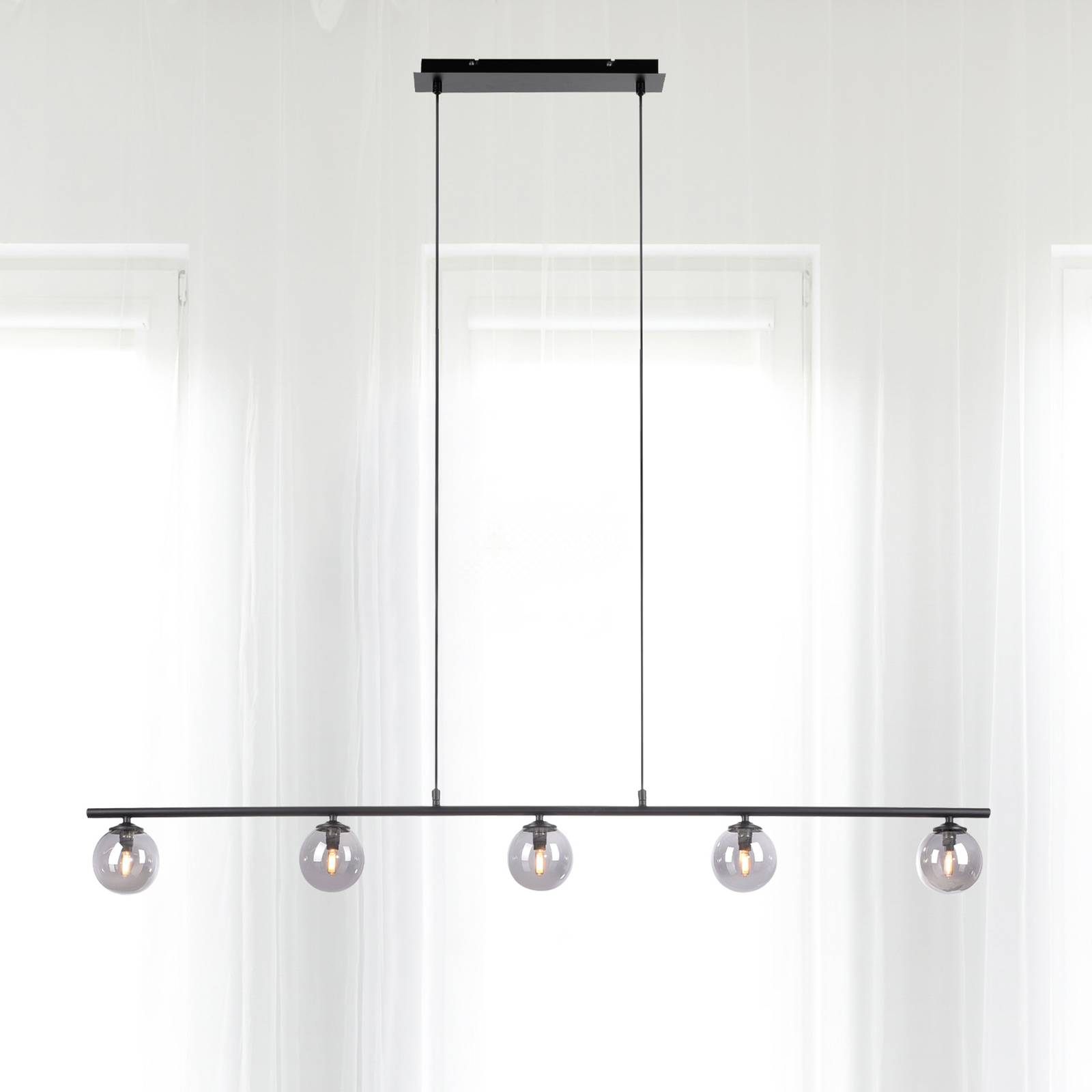 Paul Neuhaus Widow suspension LED billes de verre