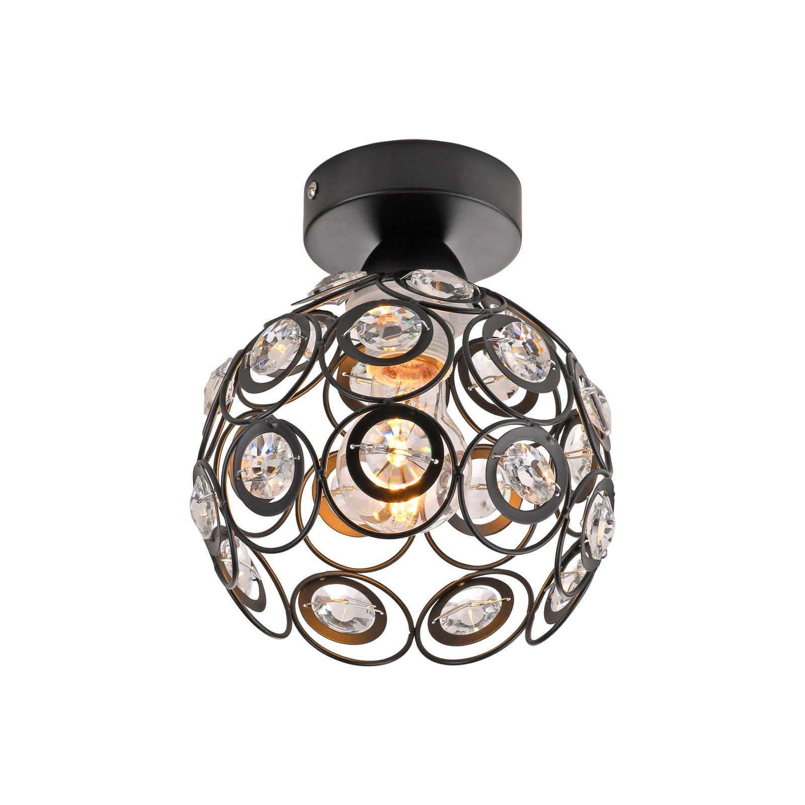 Loftlampe Tilly, sort, jern, Ø 18,5 cm, E27 Loftlampe Tilly, sort, jern, Ø 18,5 cm, E27