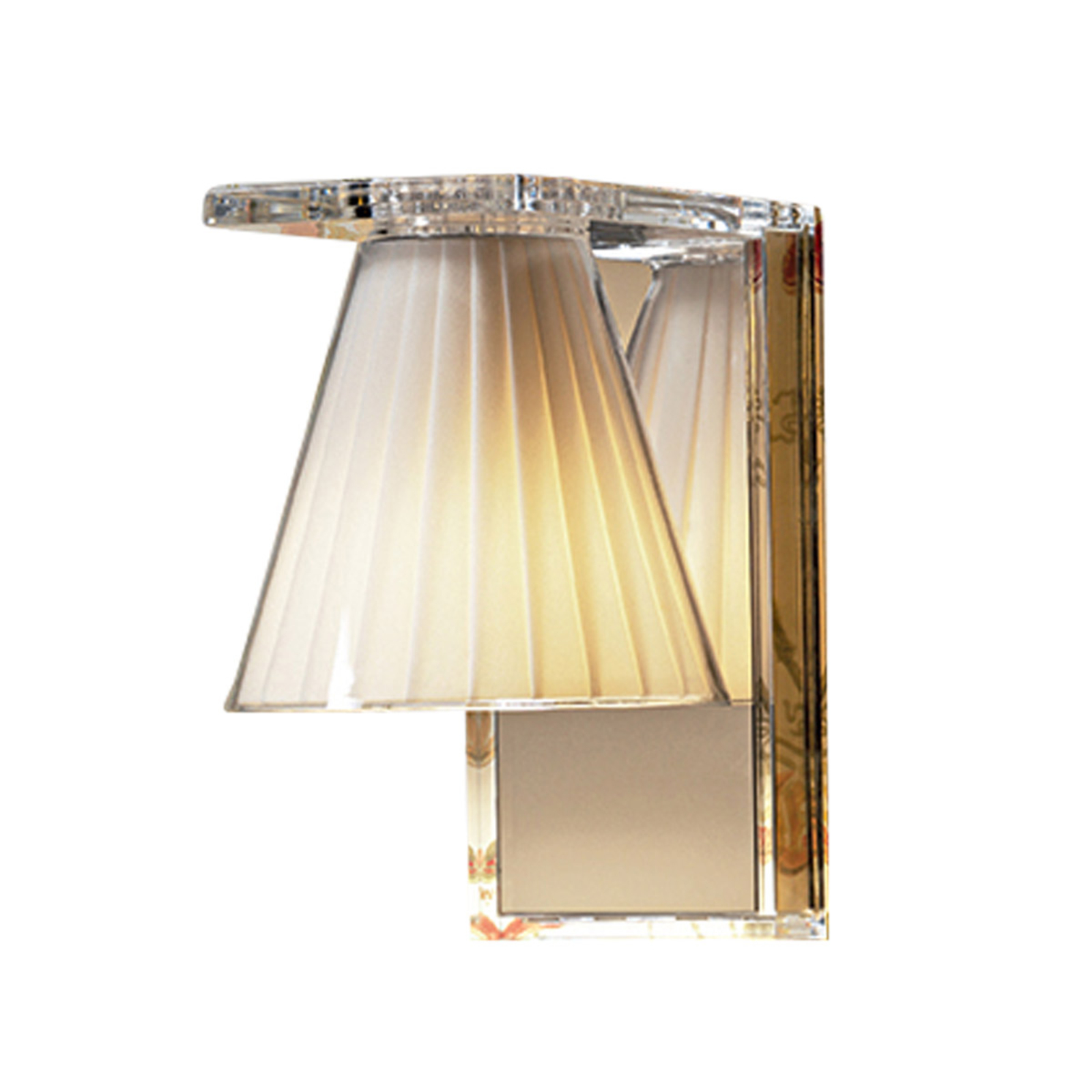 Kartell Light-Air sienas lampa ar auduma abažūru