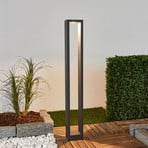 Lucande LED path lamp Jupp, 90 cm, graphite grey, metal, IP54