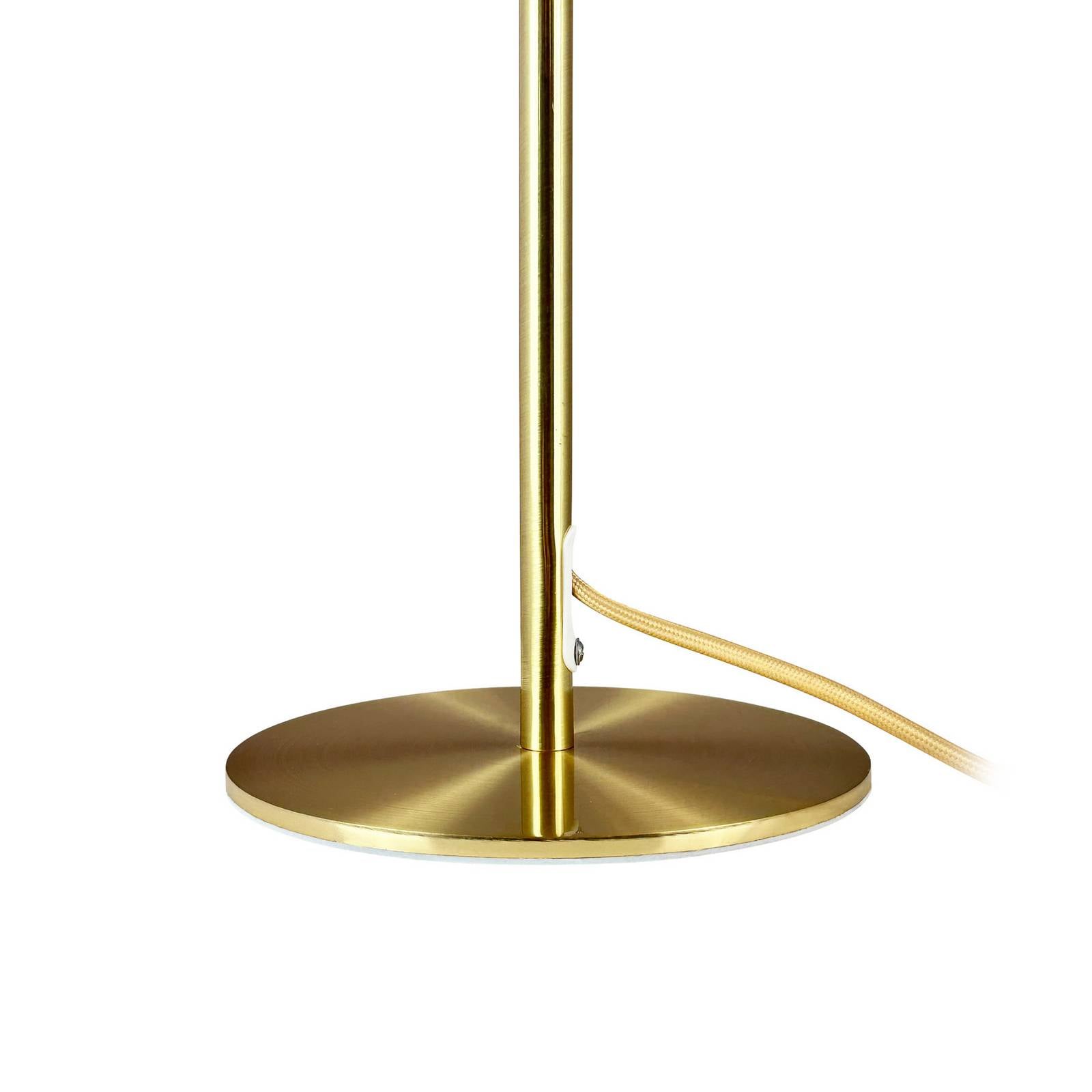  Dyberg Larsen Dyberg Larsen Tischleuchte Globus, Beige/messing, 44 Cm 