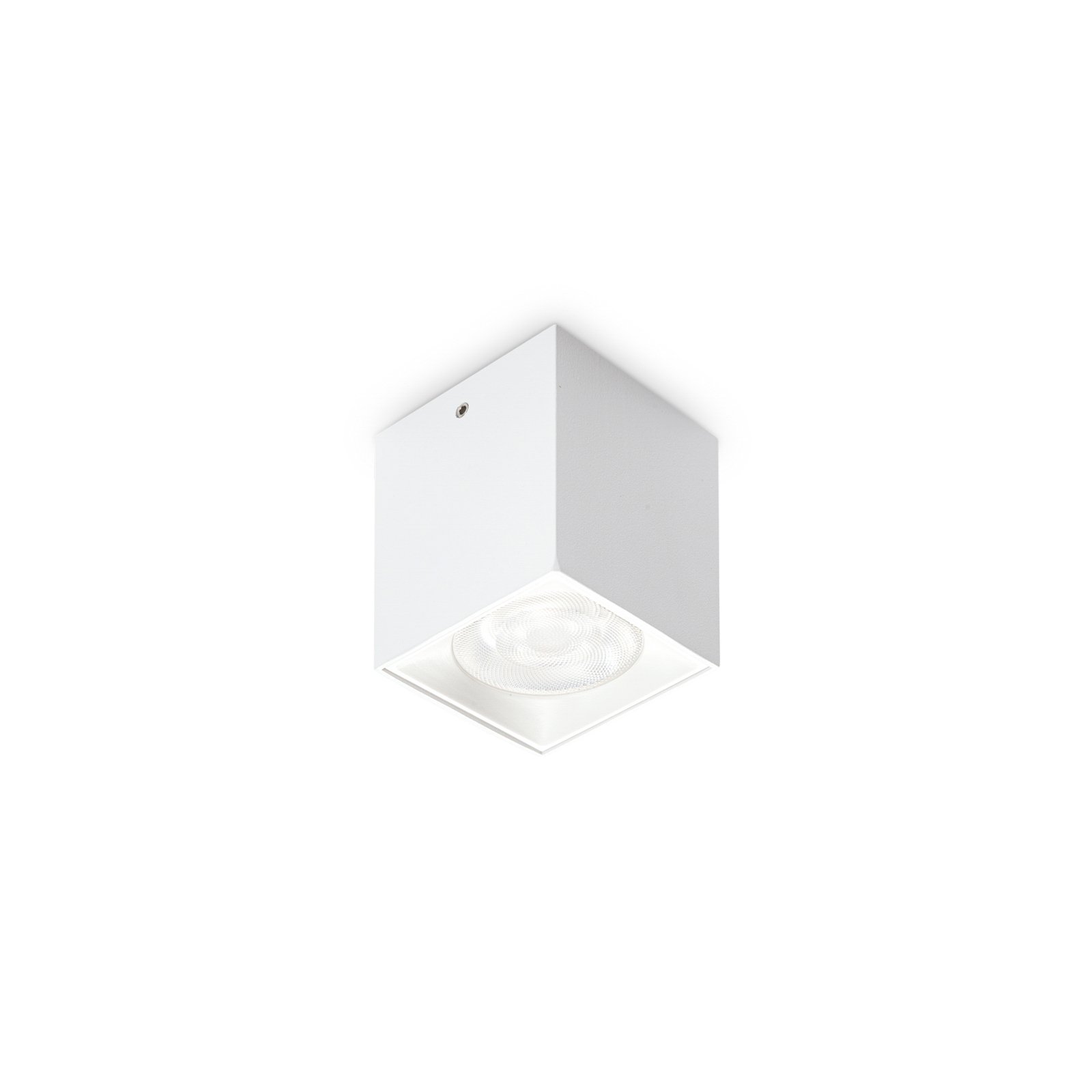 Ideal Lux LED-alasvalo Dot Square, valkoinen, alumiini, 3000 K