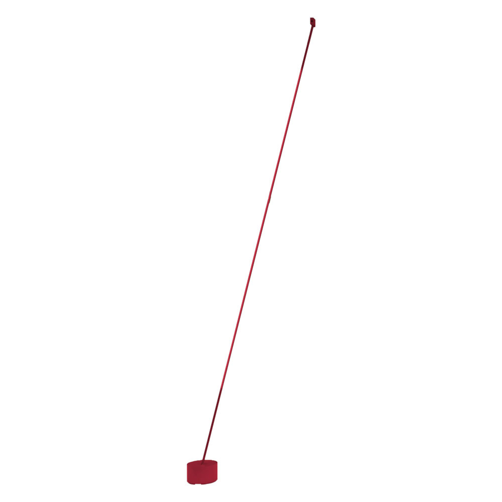 Martinelli Luce Elastica floor lamp as strap, red