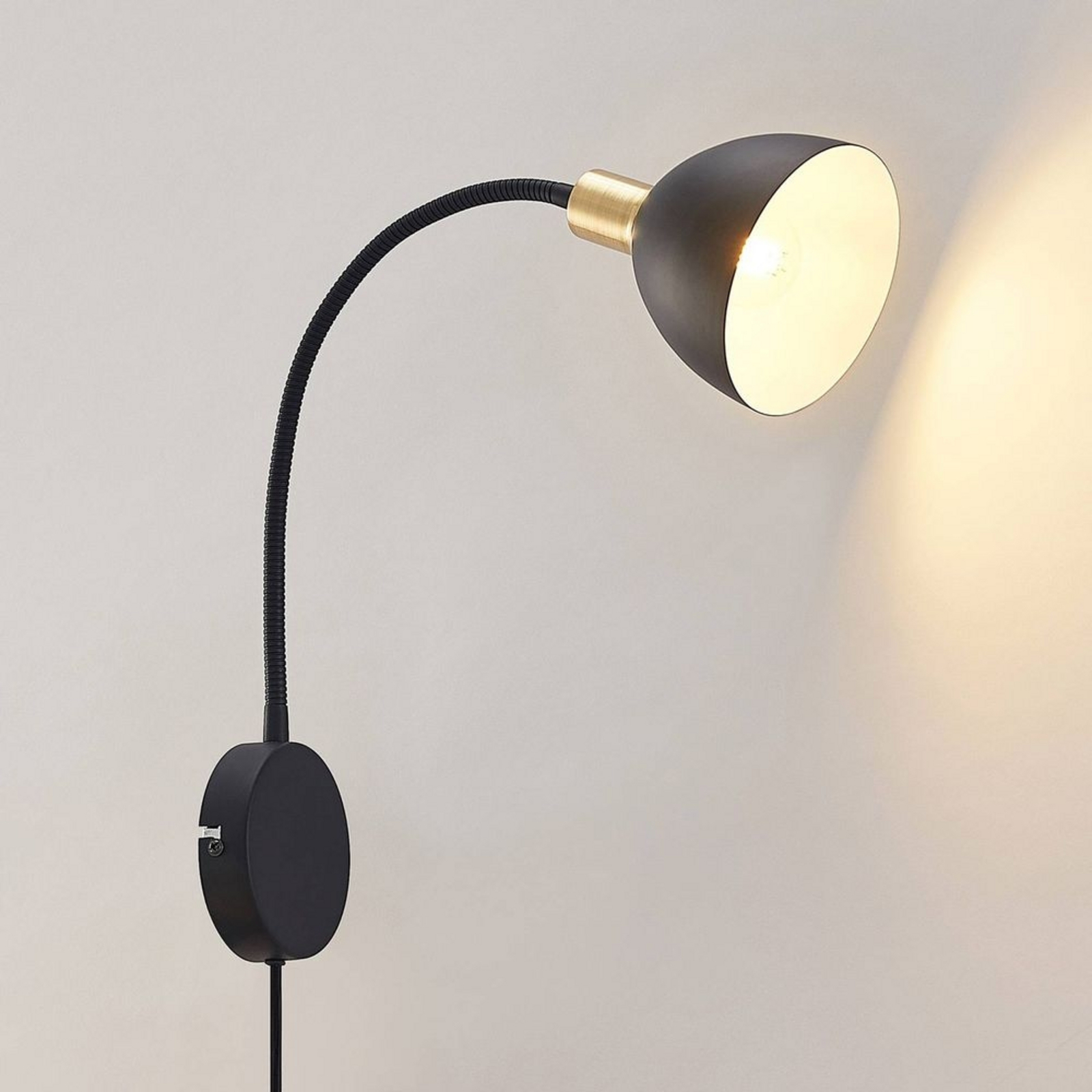 Genora Aplică de Perete w/Ledning Black - Lindby