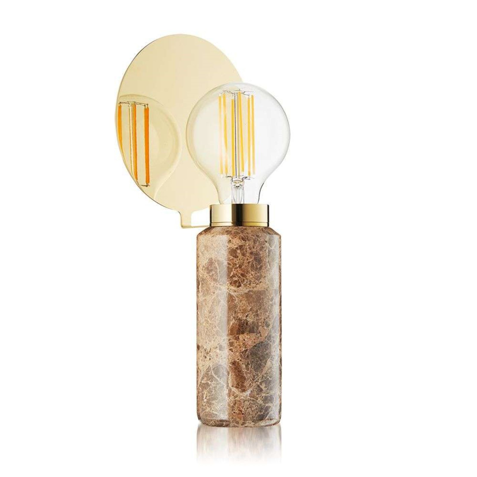 Blindspot Stolová Lampa Brown Marble - Design By Us