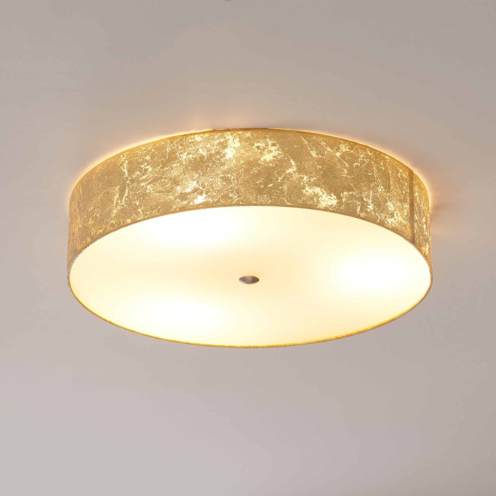 Lampa sufitowa LED ALEA LOOP ze złotem płatkowym
