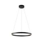 Molto Luce LED hanging light Perfora, black, Ø 60 cm, aluminium