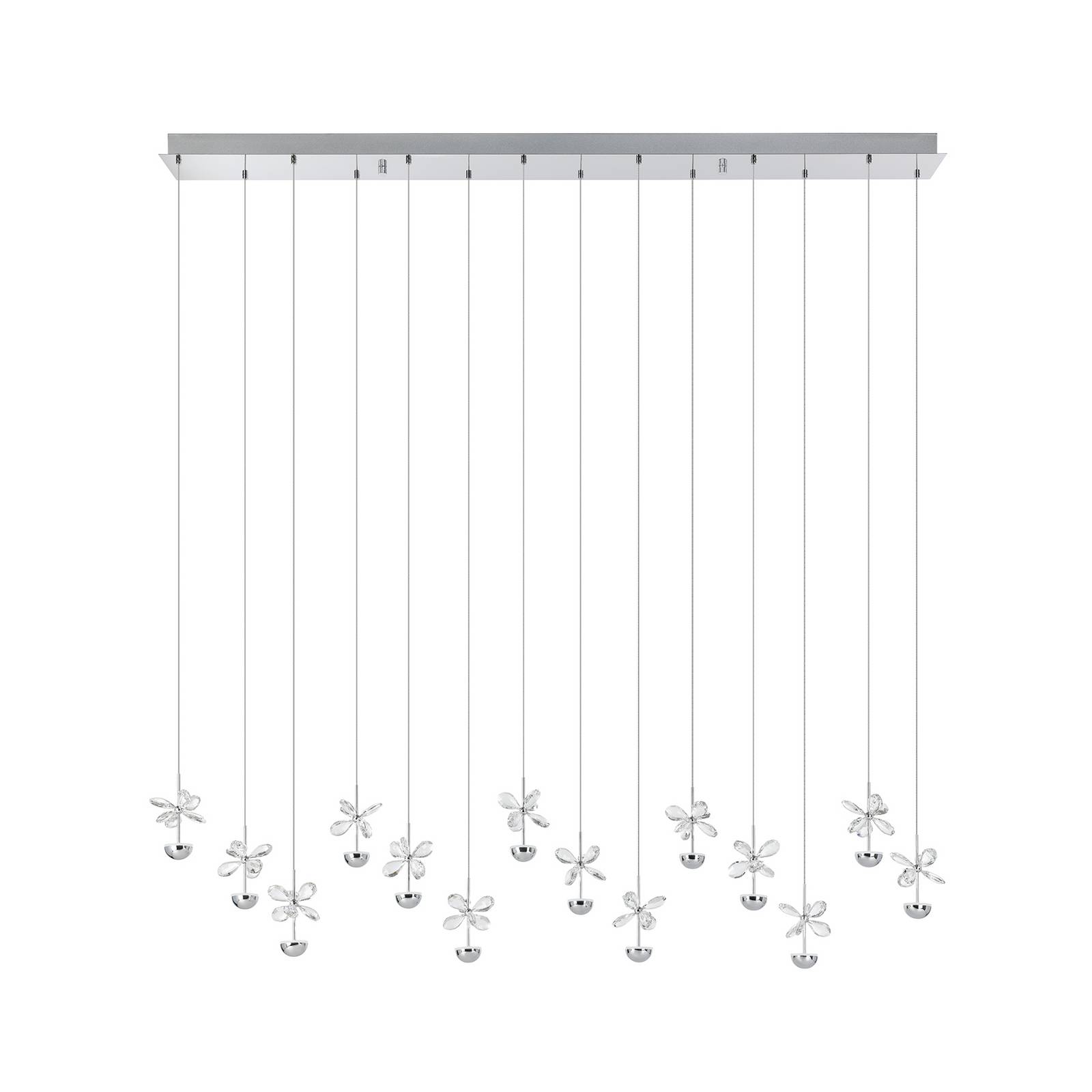 EGLO Stars Of Light Żyrandol LED Pianopoli chrom, dł. 140 cm