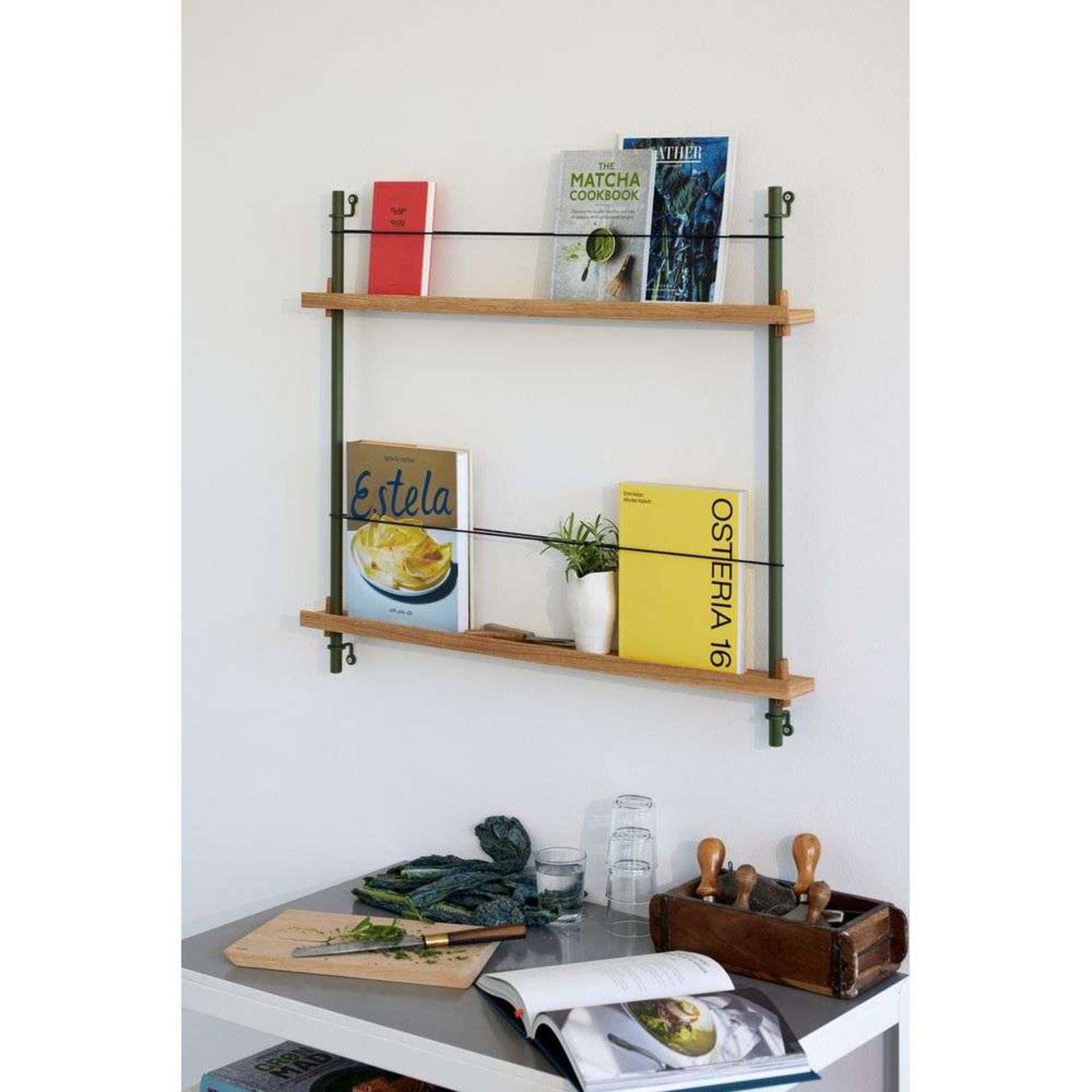 Magazine Shelving Oak/Pine Zelena - Moebe