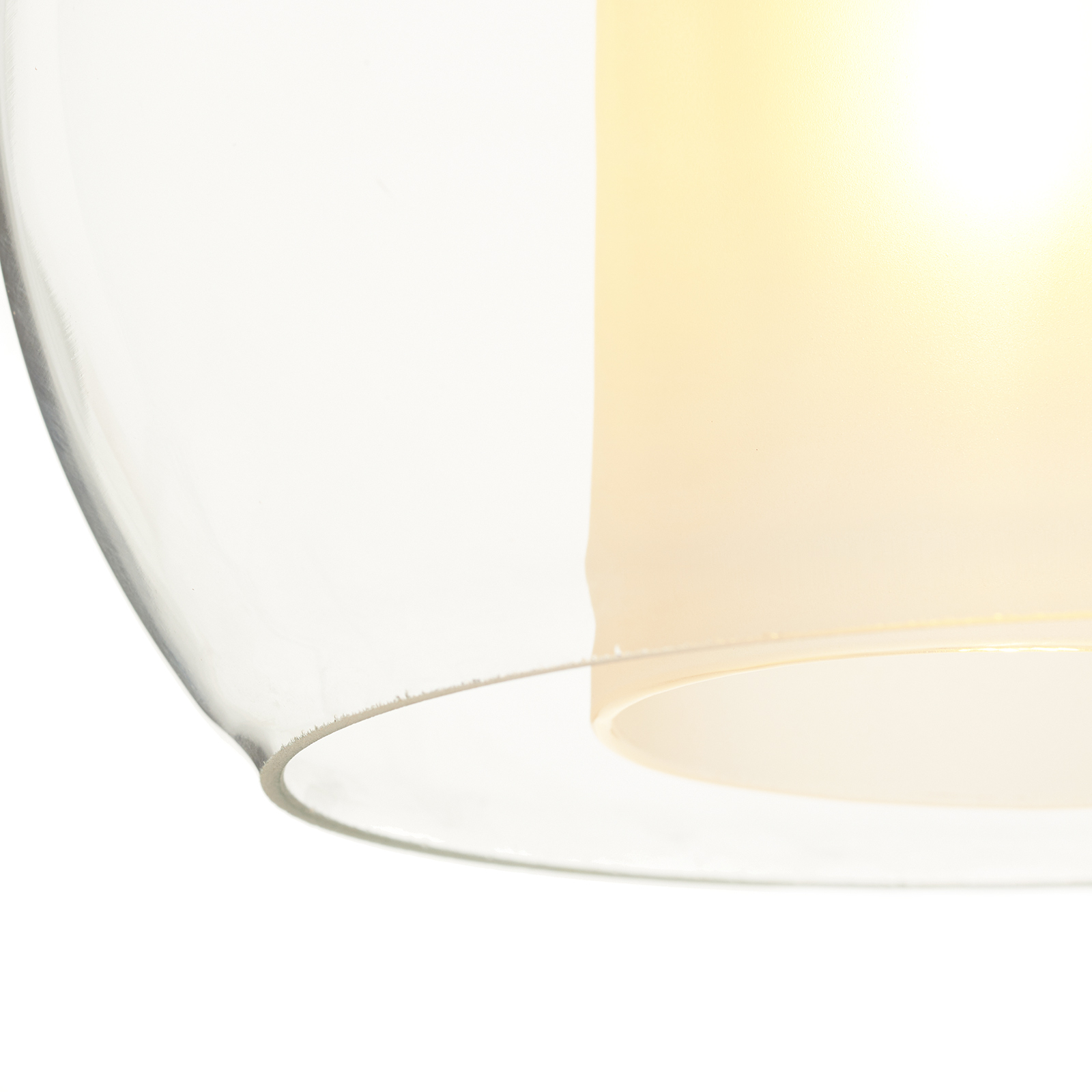 Elegante lámpara colgante de vidrio Bolsano