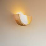Envostar Kerio wall lamp, 27.5 cm, natural pine