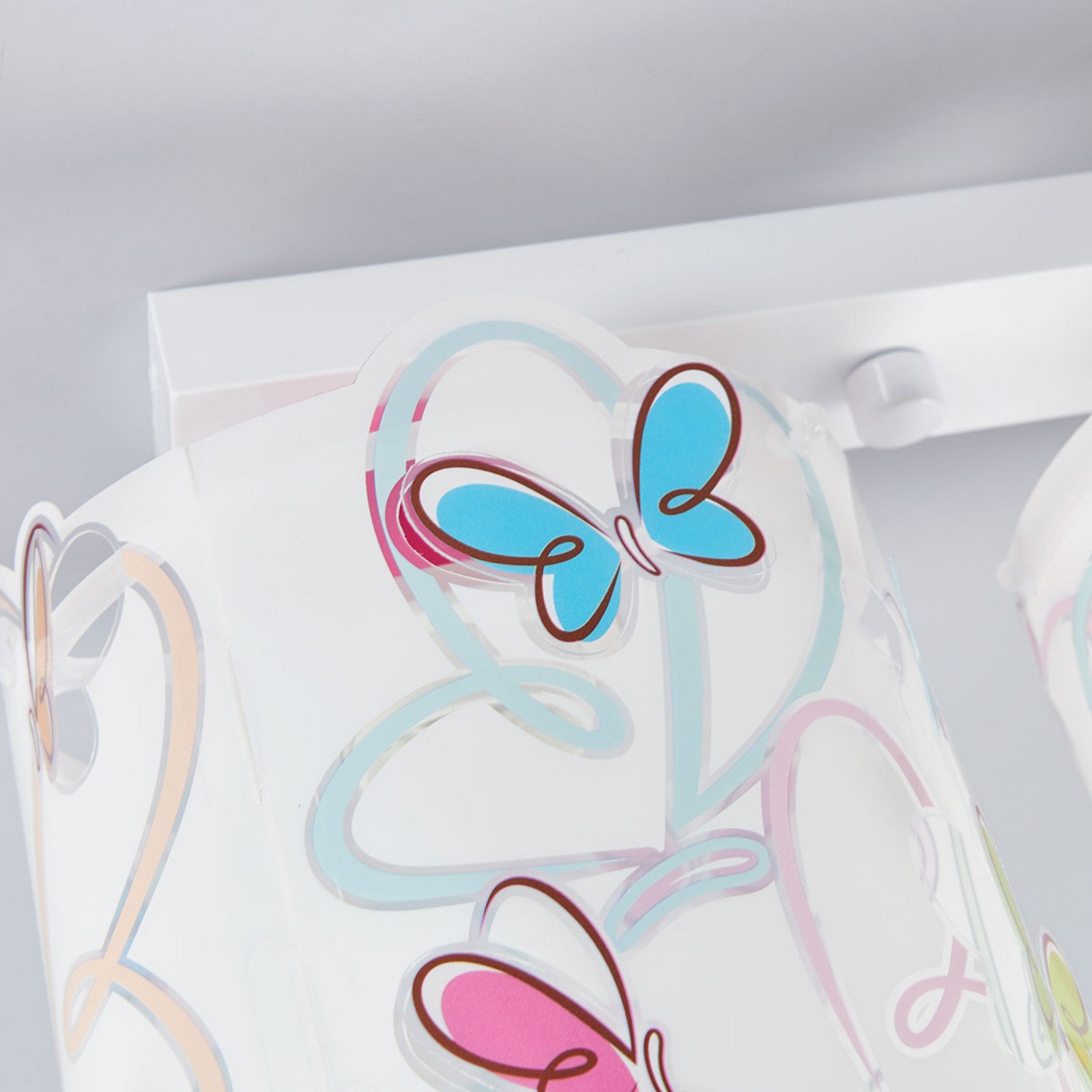 Dalber Lampă de tavan Butterfly pentru camera copiilor - colorat alb - Plastic