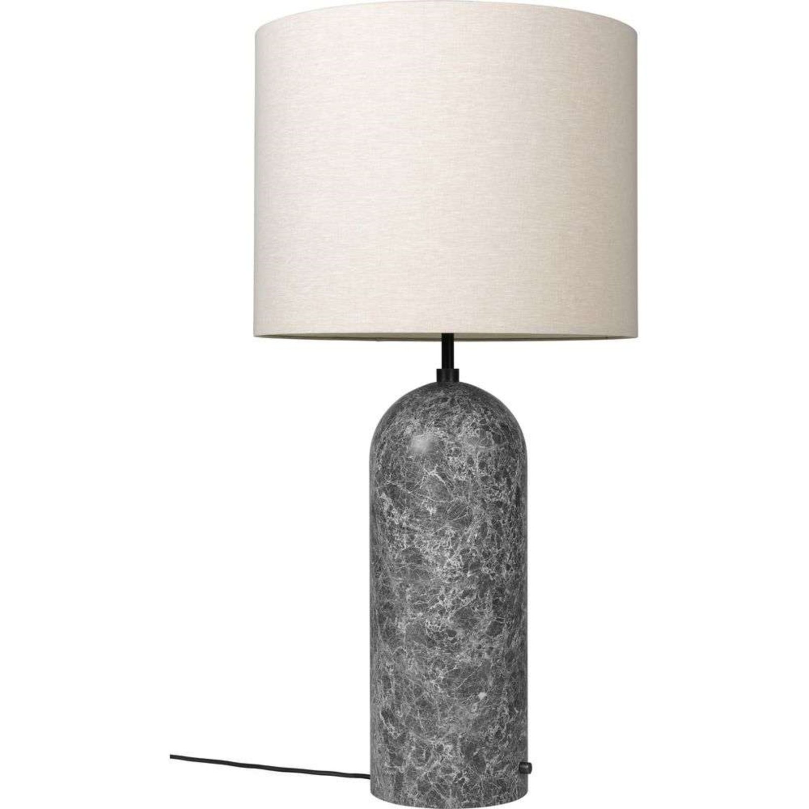 Gravity XL Low Golvlampa Grey Marble/Canvas - GUBI