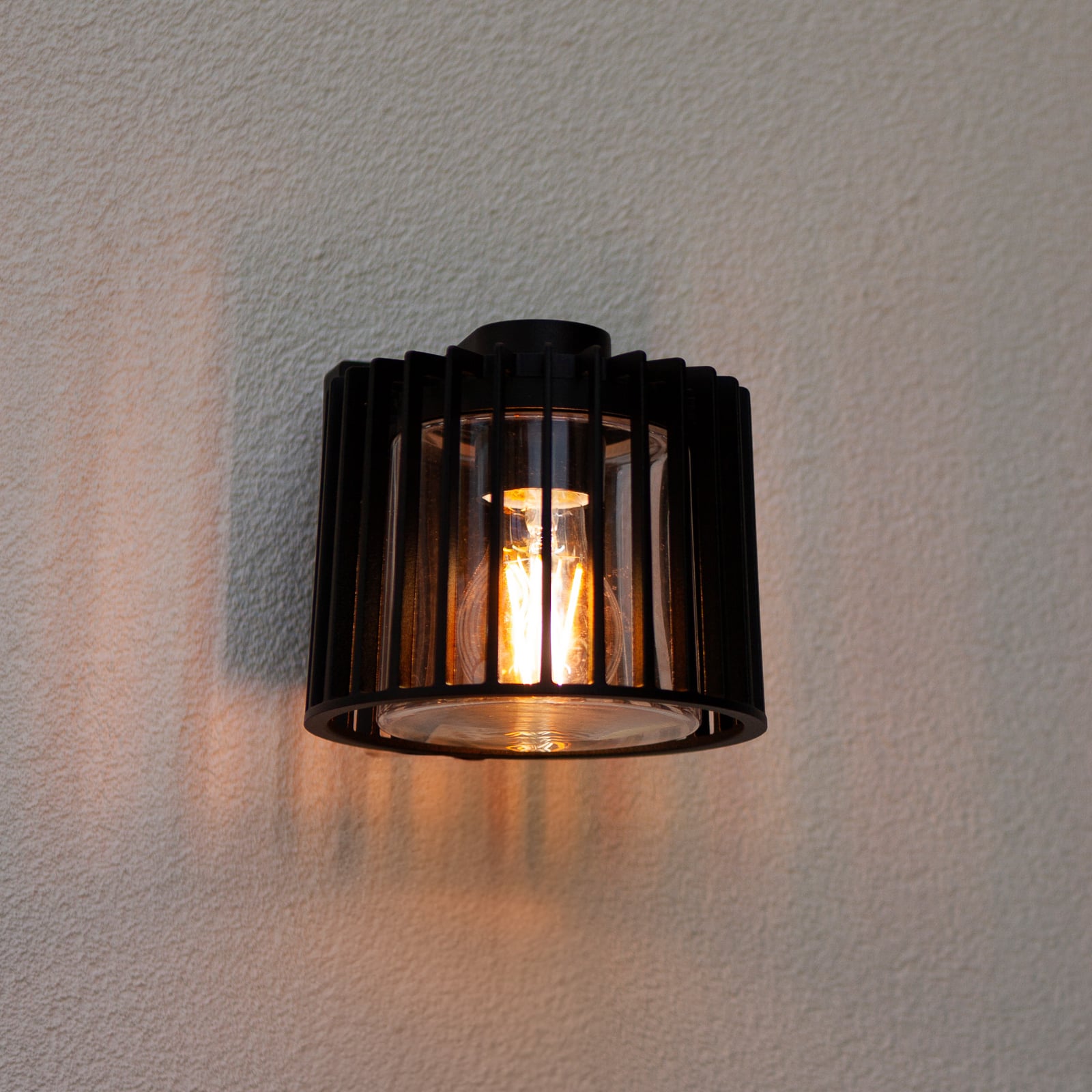 Kinkiet zewnętrzny SHYNE, czarny, 19 cm, metal, IP54, E27