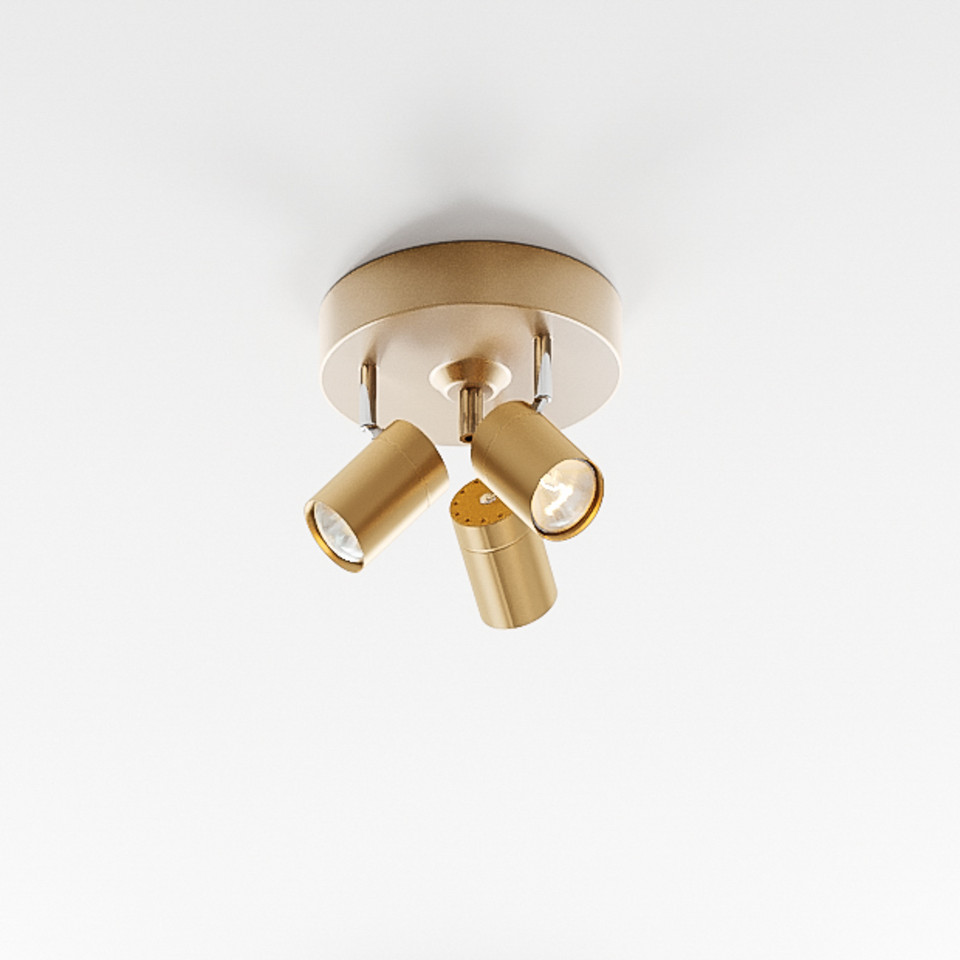 By Rydéns Correct 3 Plafond, guld / mässing från By Rydéns