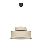 Luster Mallorka, kredasto bijela, Ø 38 cm, pamuk - Corep SAS