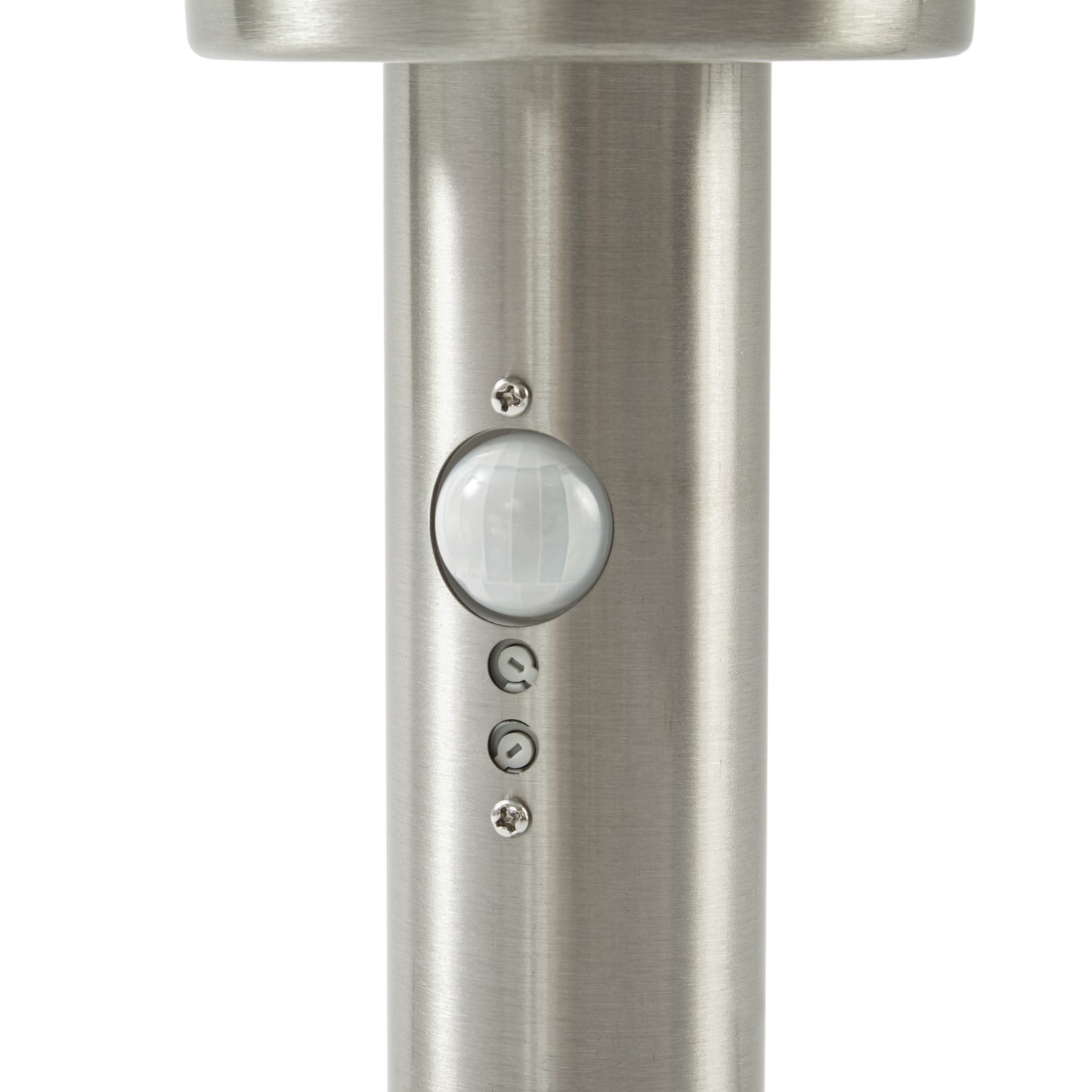 Lindby Vedran pillar light, 45 cm, stainless steel, sensor Lindby Vedran pillar light, 45 cm, stainless steel, sensor