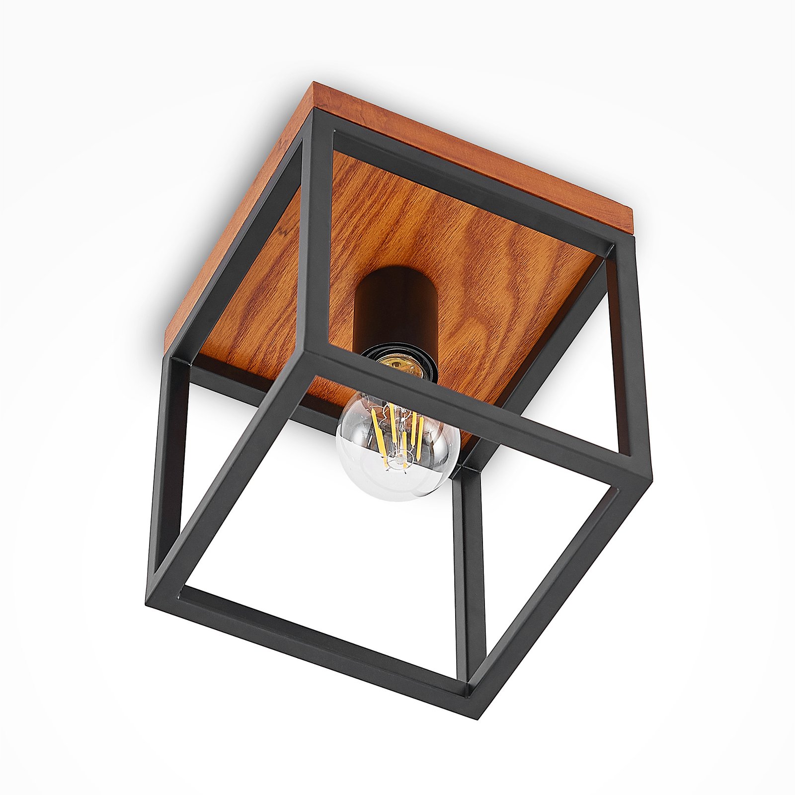 Miravi Deckenleuchte Wood/Black - Lindby