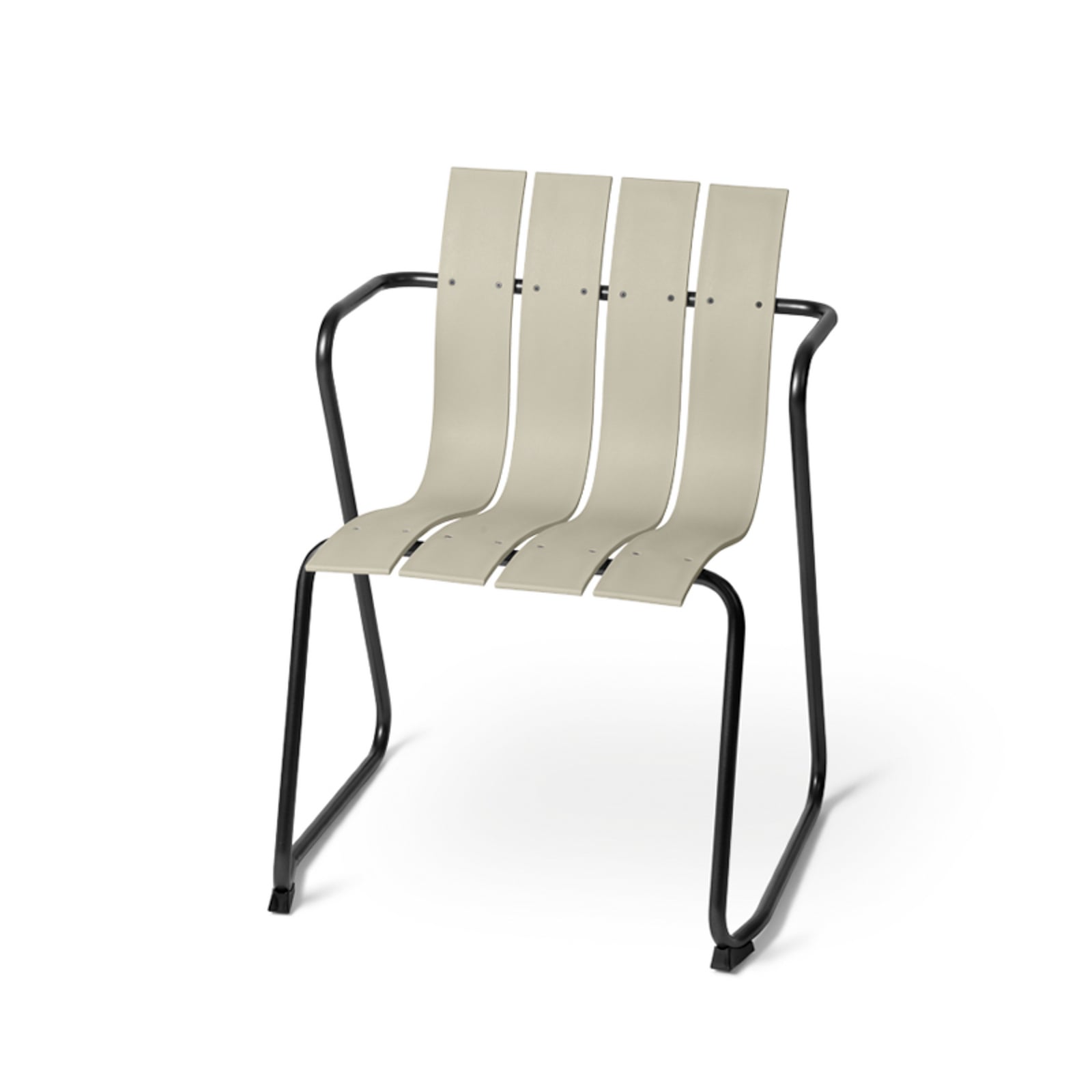 Chaise OCEAN, couleur sable, plastique, hauteur 81 cm - Mater