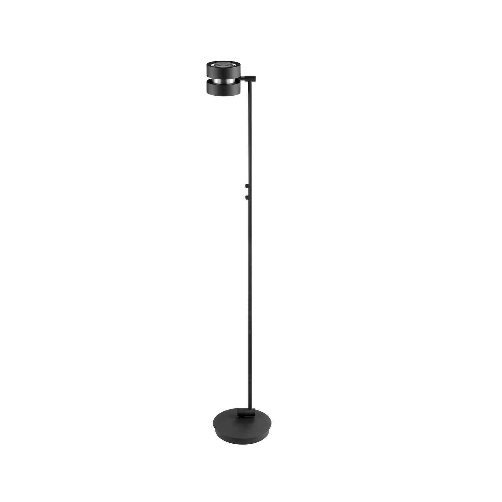 LED álló lámpa Glow-Sphere, magasság 146 cm, fekete, fém