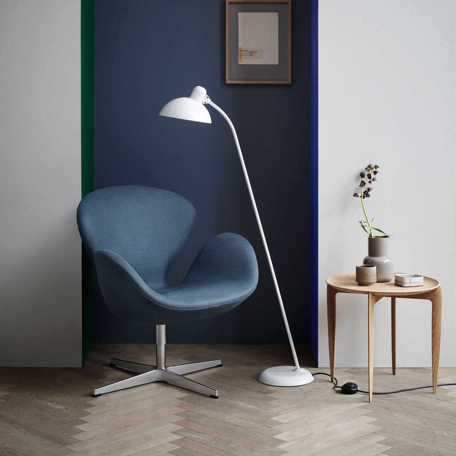 KAISER idell™ 6556-F Golvlampa Vit - Fritz Hansen