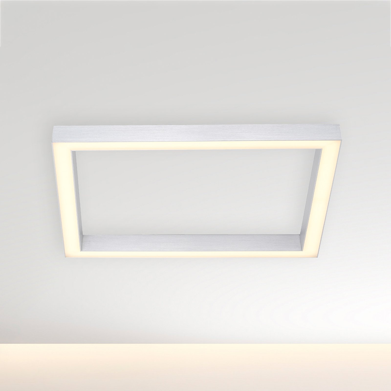 LED ceiling lamp PURE Lines, 55 x 55 cm, CCT, remote control