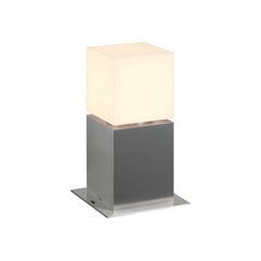 SLV лампа за поставка Square Pole, височина 30 cm, сива, неръждаема стомана