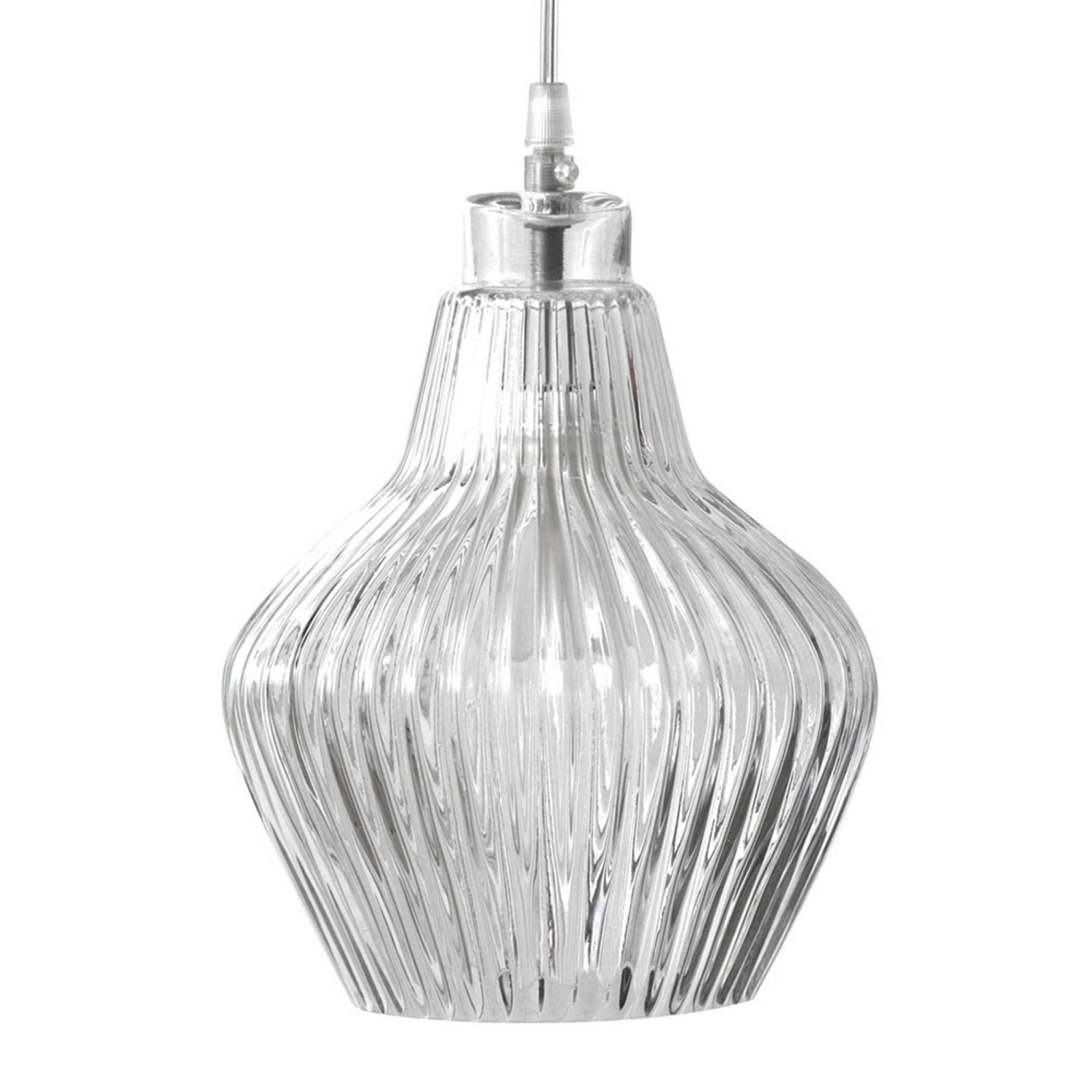 Karman Cerunavolta glass pendant light bulbous